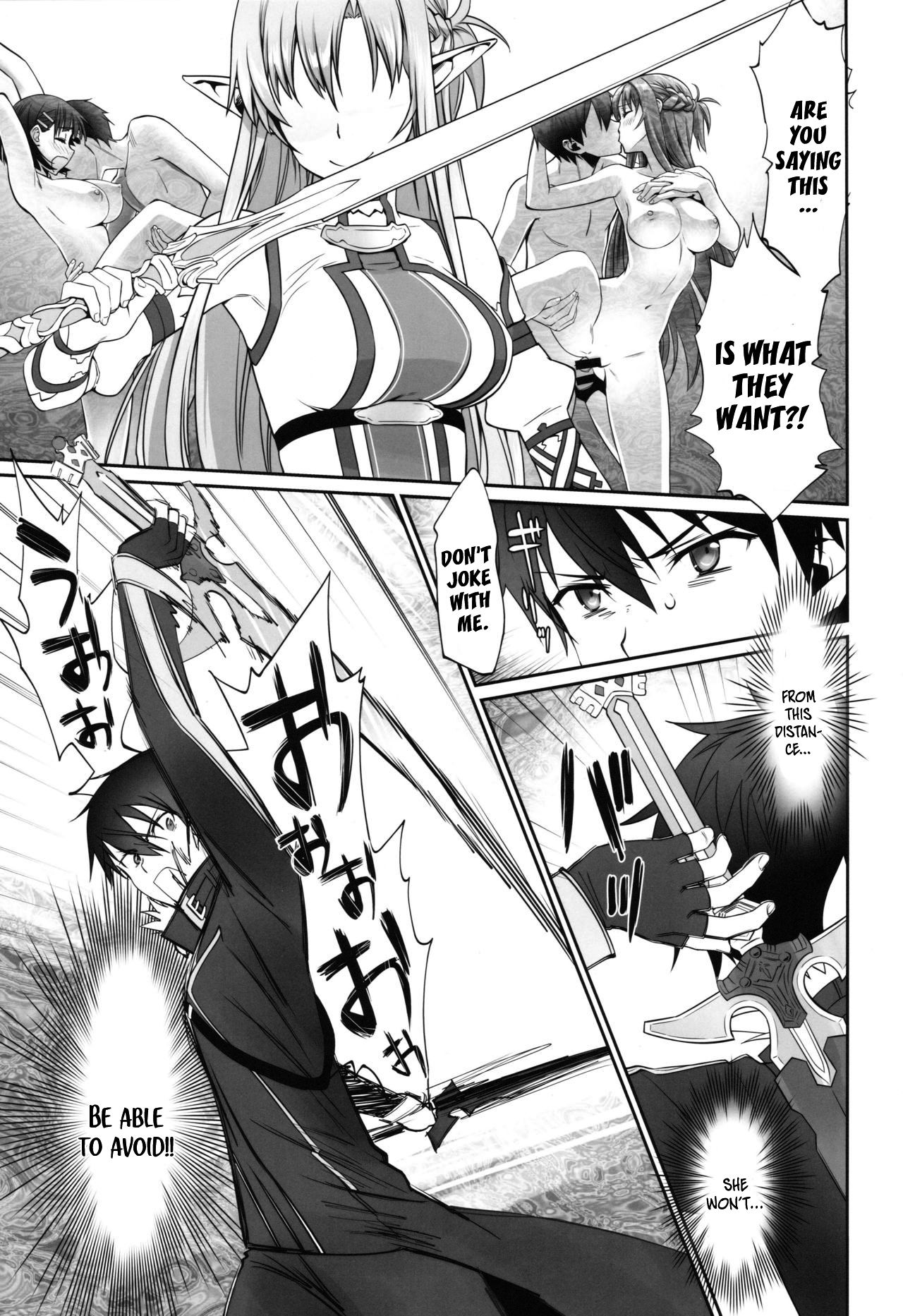 (C96) [Bloody Okojo (きゃびあ、モジャコ)] irreversible reaction (ソードアート・オンライン) [英訳]