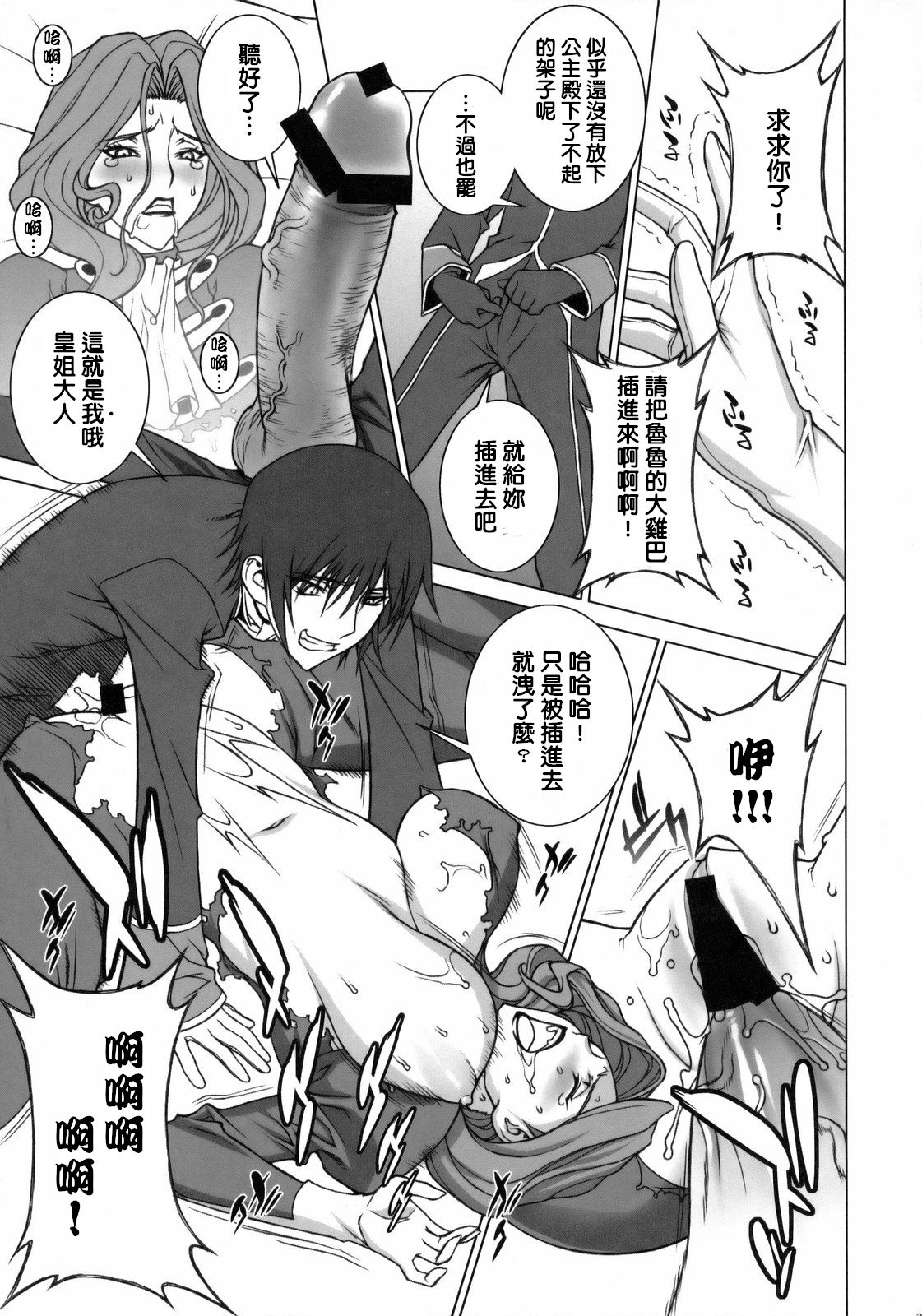 (C75) [もっちー王国 (もっちー)] 罪と罰 (コードギアス 反逆のルルーシュ) [中国翻訳]