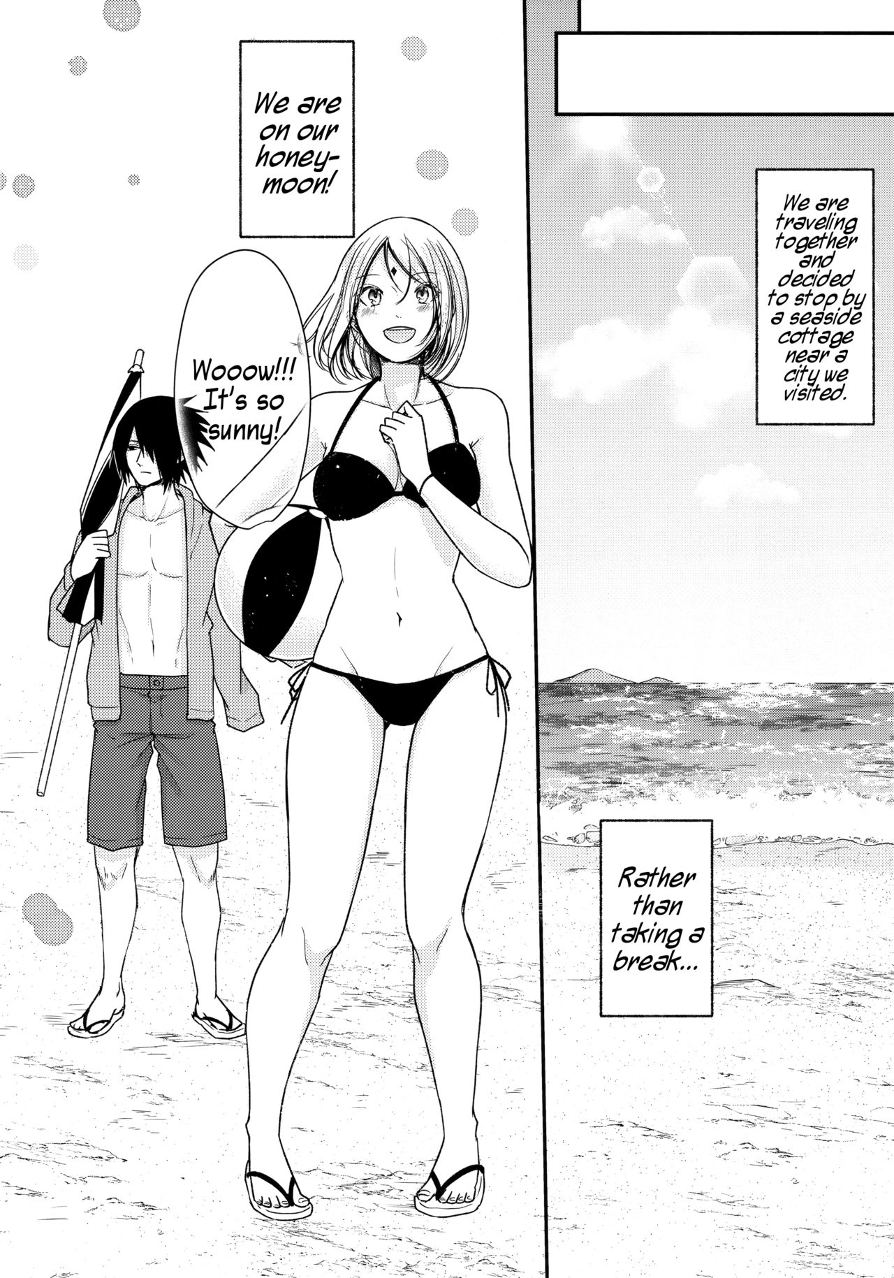 (C94) [とぎじる (王林)] Honeymoon Beach (NARUTO -ナルト-) [英訳]