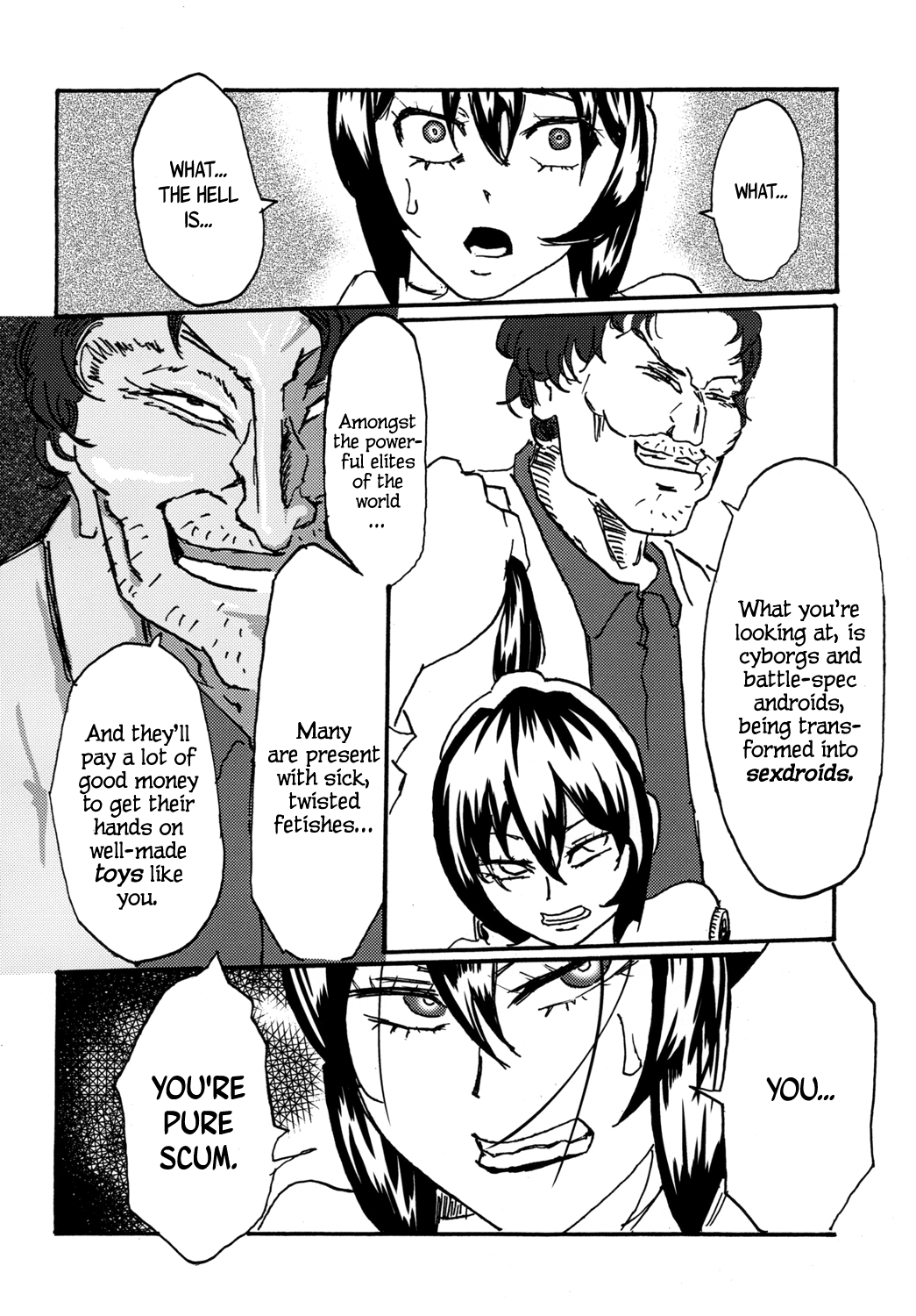 [三毛猫飯店 (坂本カフカ)] セクサロイドは電気牢で淫夢を見るか? [英訳] [DL版]