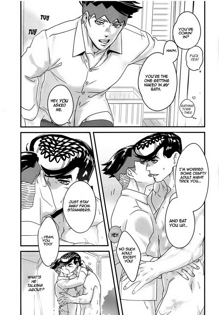 (Golden Blood 19) [温度 (ぬるぬる)] 危なっかしいけど浮気はしない (ジョジョの奇妙な冒険) [英訳] [無修正]
