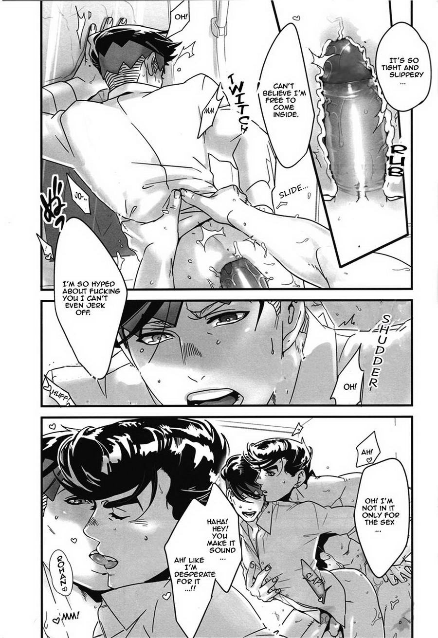 (Golden Blood 19) [温度 (ぬるぬる)] 危なっかしいけど浮気はしない (ジョジョの奇妙な冒険) [英訳] [無修正]