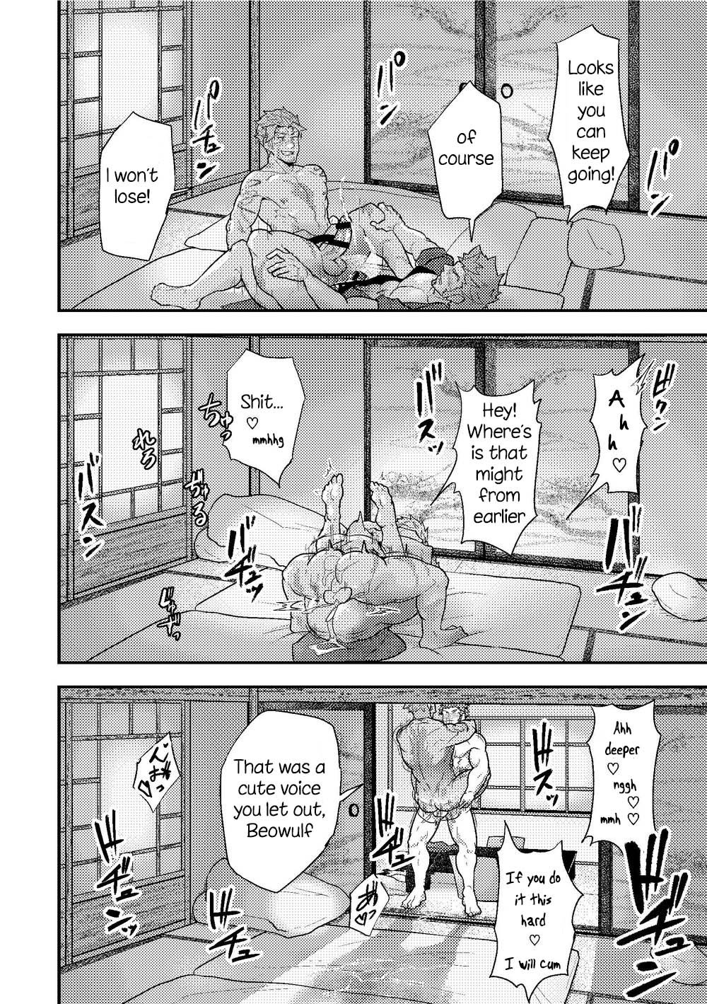 (野郎フェス2019) [ULIN鍋 (kakenari)] 「さっきの話の続きといこうぜ。」 (Fate/Grand Order) [英訳]