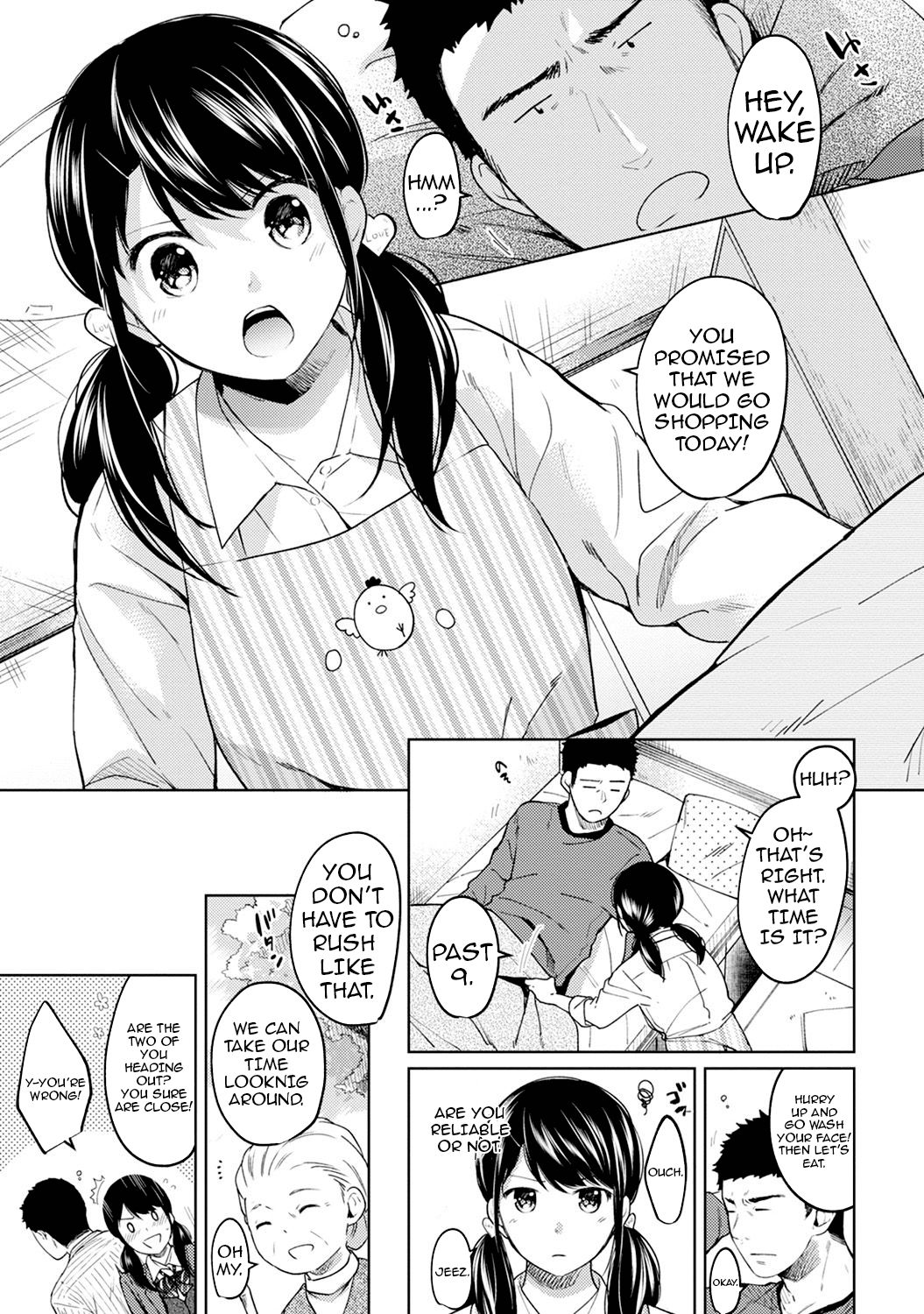 [二三月そう] 1LDK+JK いきなり同居? 密着!? 初エッチ!!? 第1-14話 [英訳]