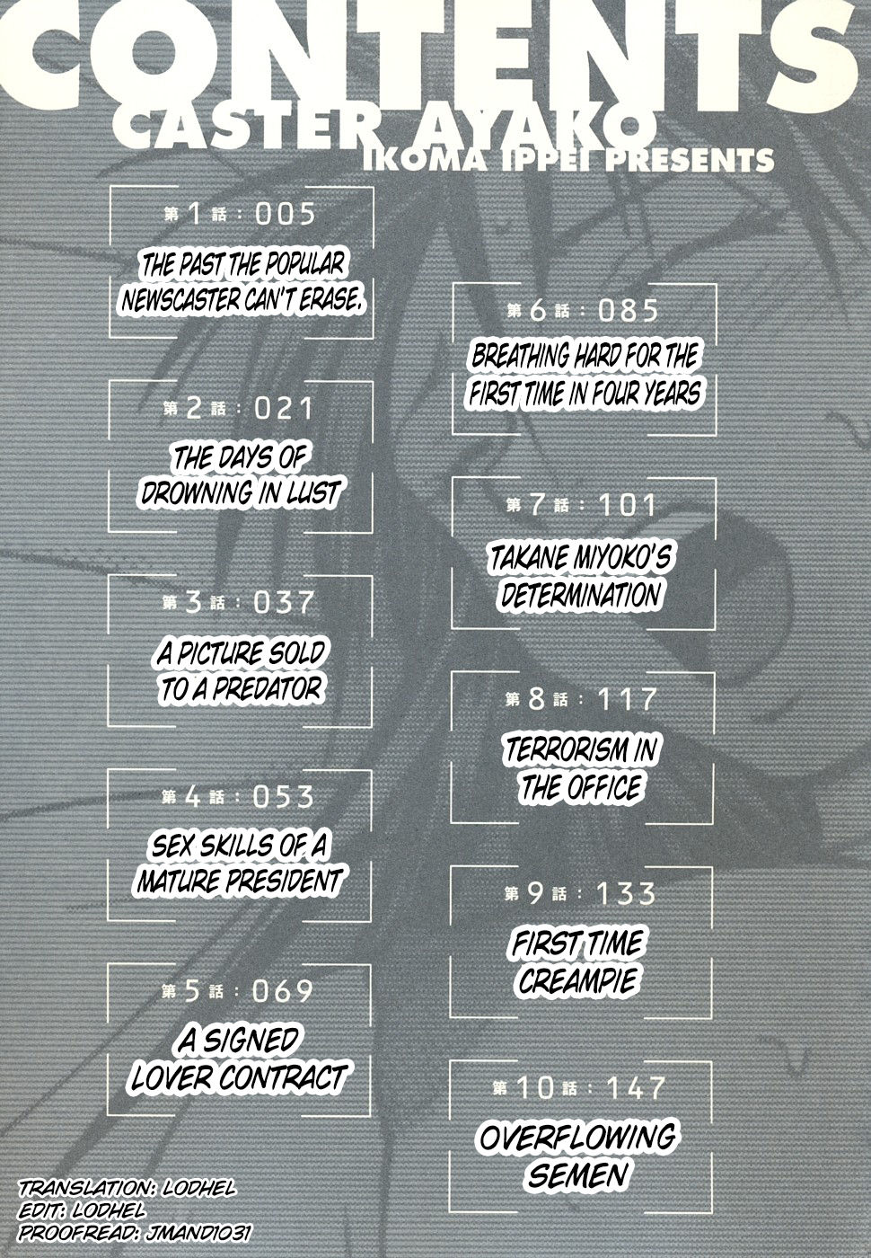[伊駒一平] キャスター亜矢子 ~完全版~ Ch.01 [English] [lodhel]