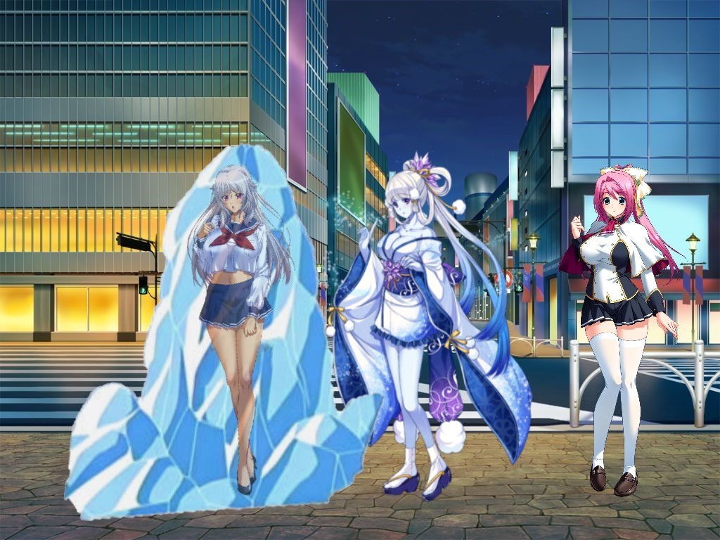 雪女が凍る