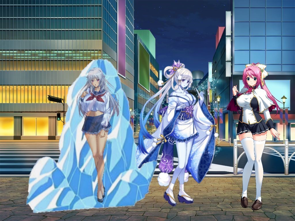 雪女が凍る