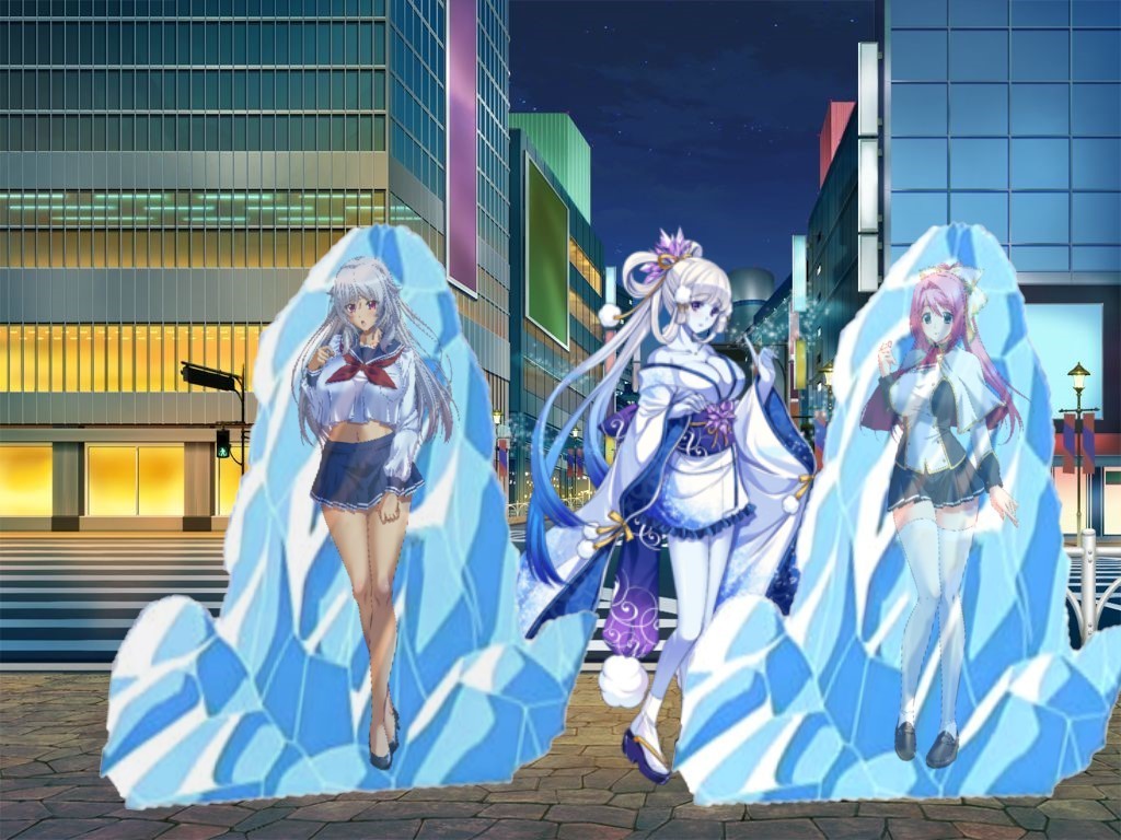 雪女が凍る