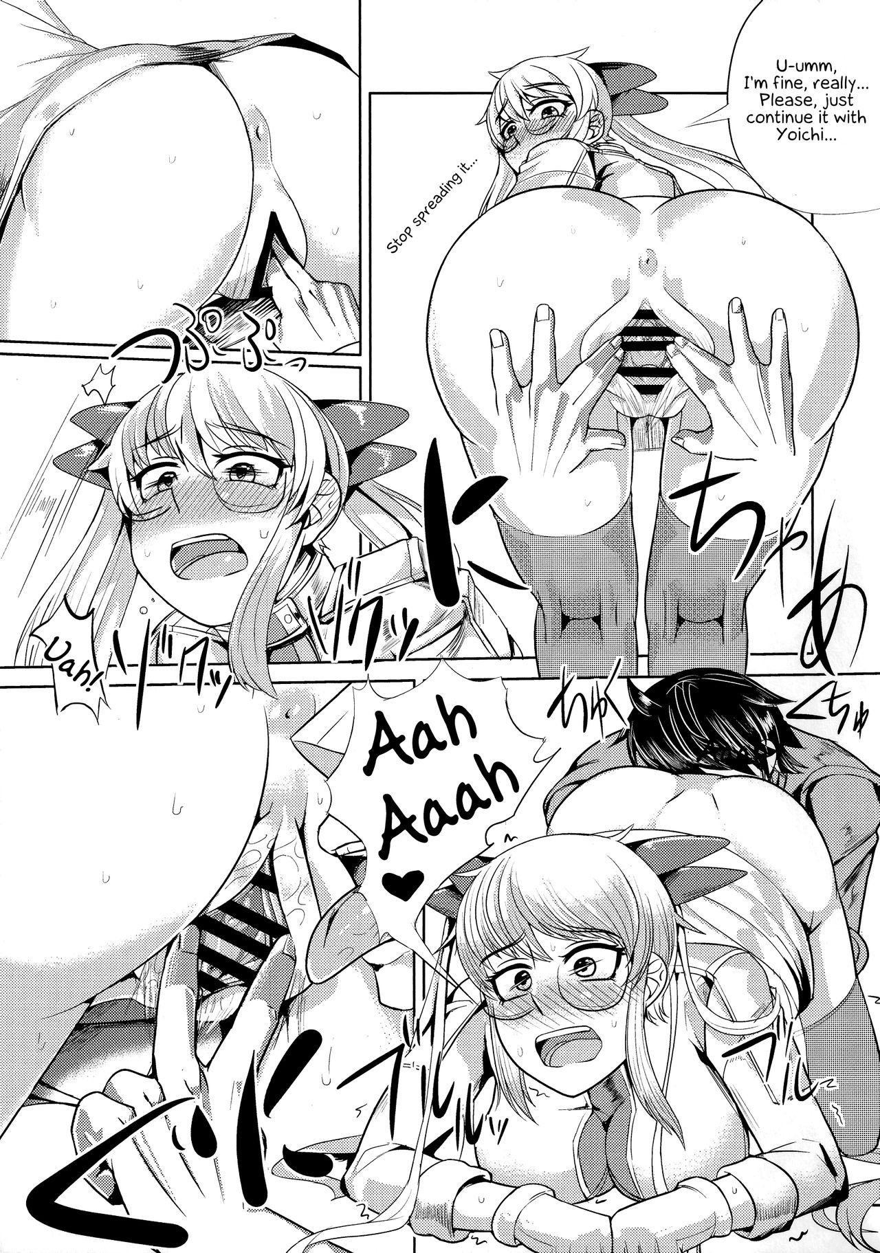 (C85) [花尾娼家 (柳瀬こたつ)] 流されるままヨイッチーとオッパイーヌがトヨトヨとノブノブにヤられちゃう本 (ドリフターズ) [英訳]