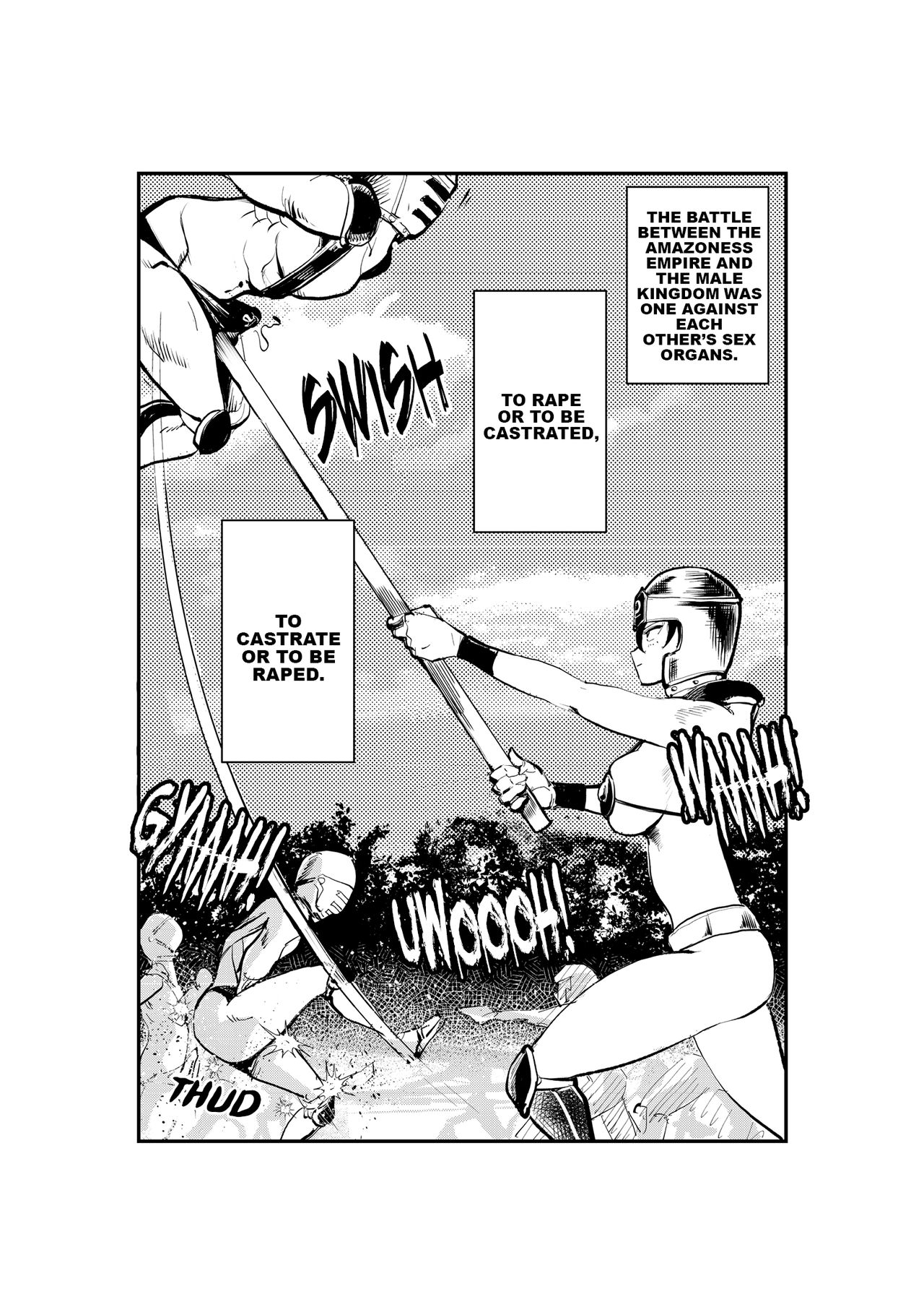 [ピーカン (幕野内)] 女男戦争 [英訳] [無修正]