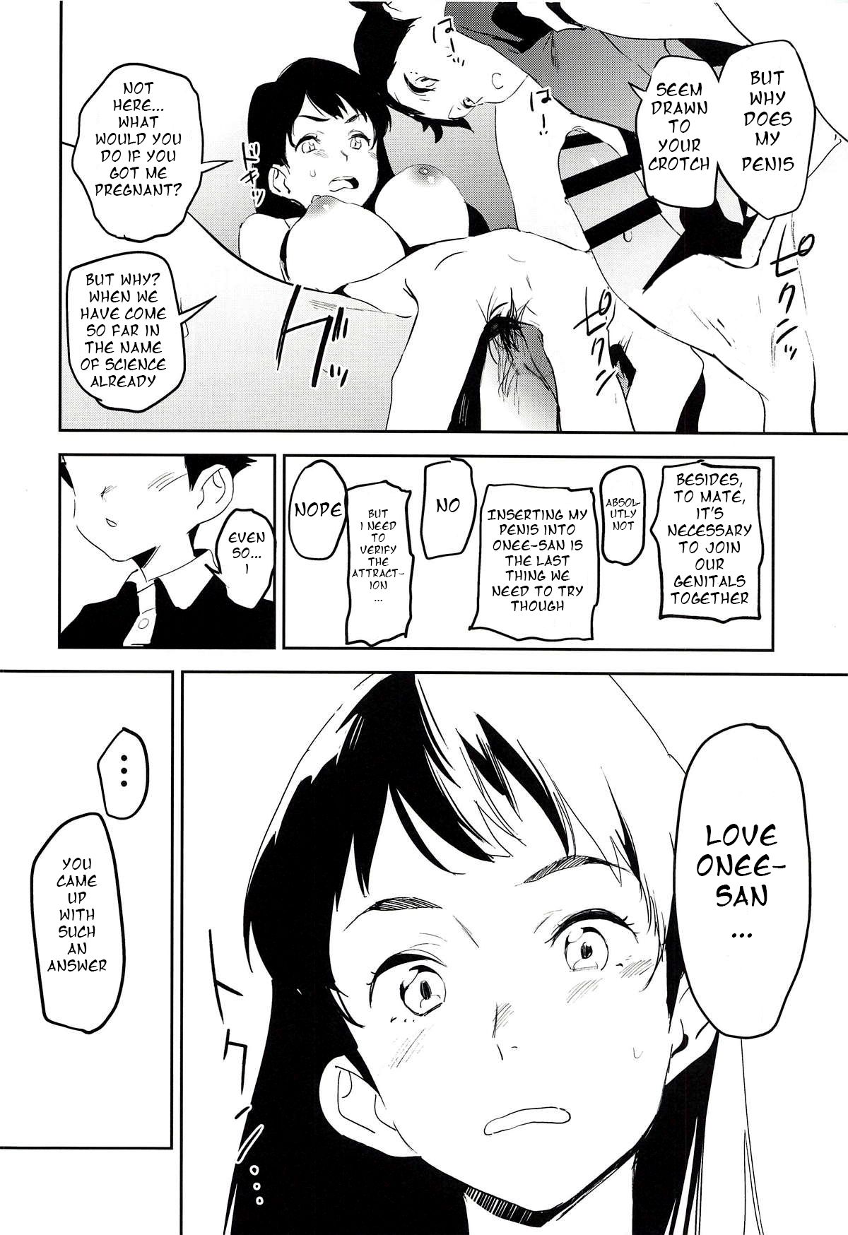 (COMIC1☆14) [カムリズム (鬼頭サケル)] おっぱいハイウェイ お姉さんの研究 (ペンギン・ハイウェイ) [英訳]