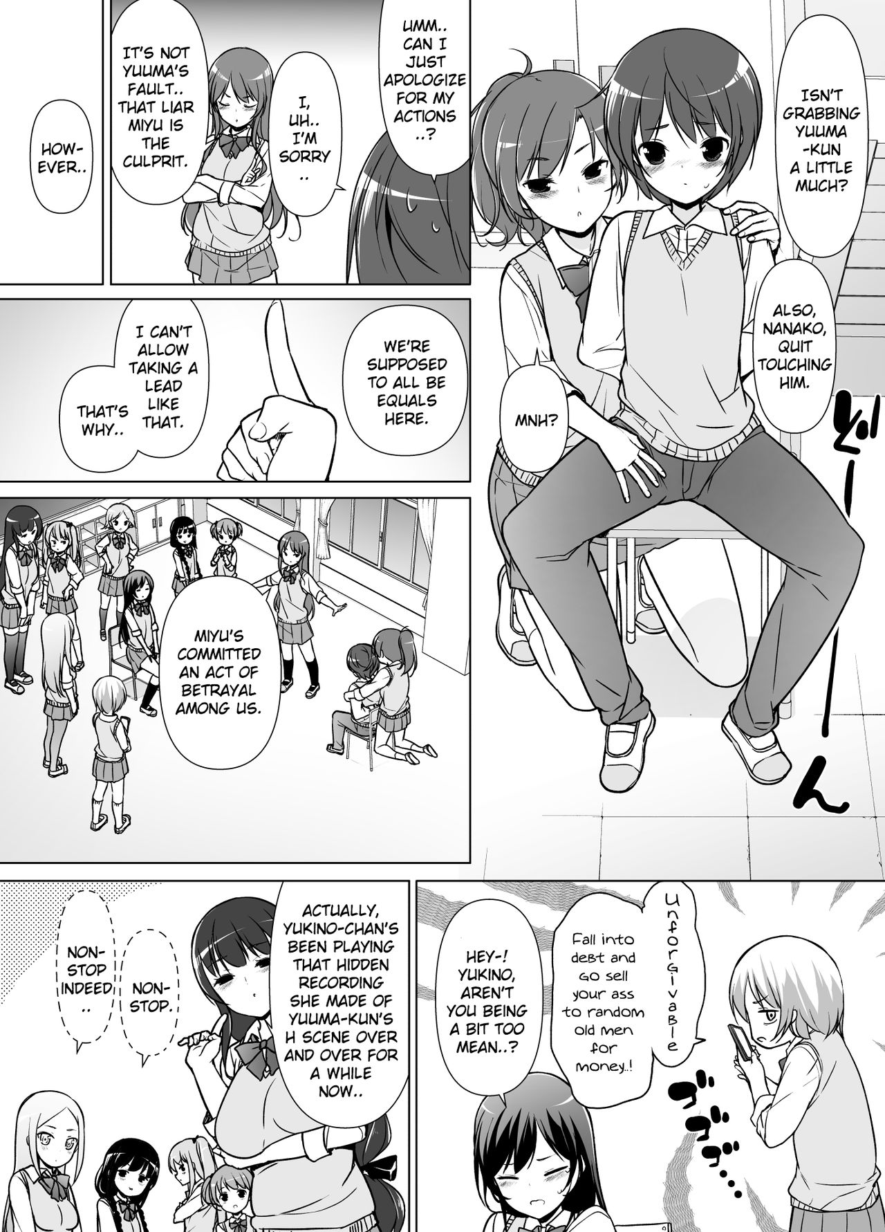 [まっさら島 (元虫)] ハーレムten～一人で10人お相手！！[英訳]