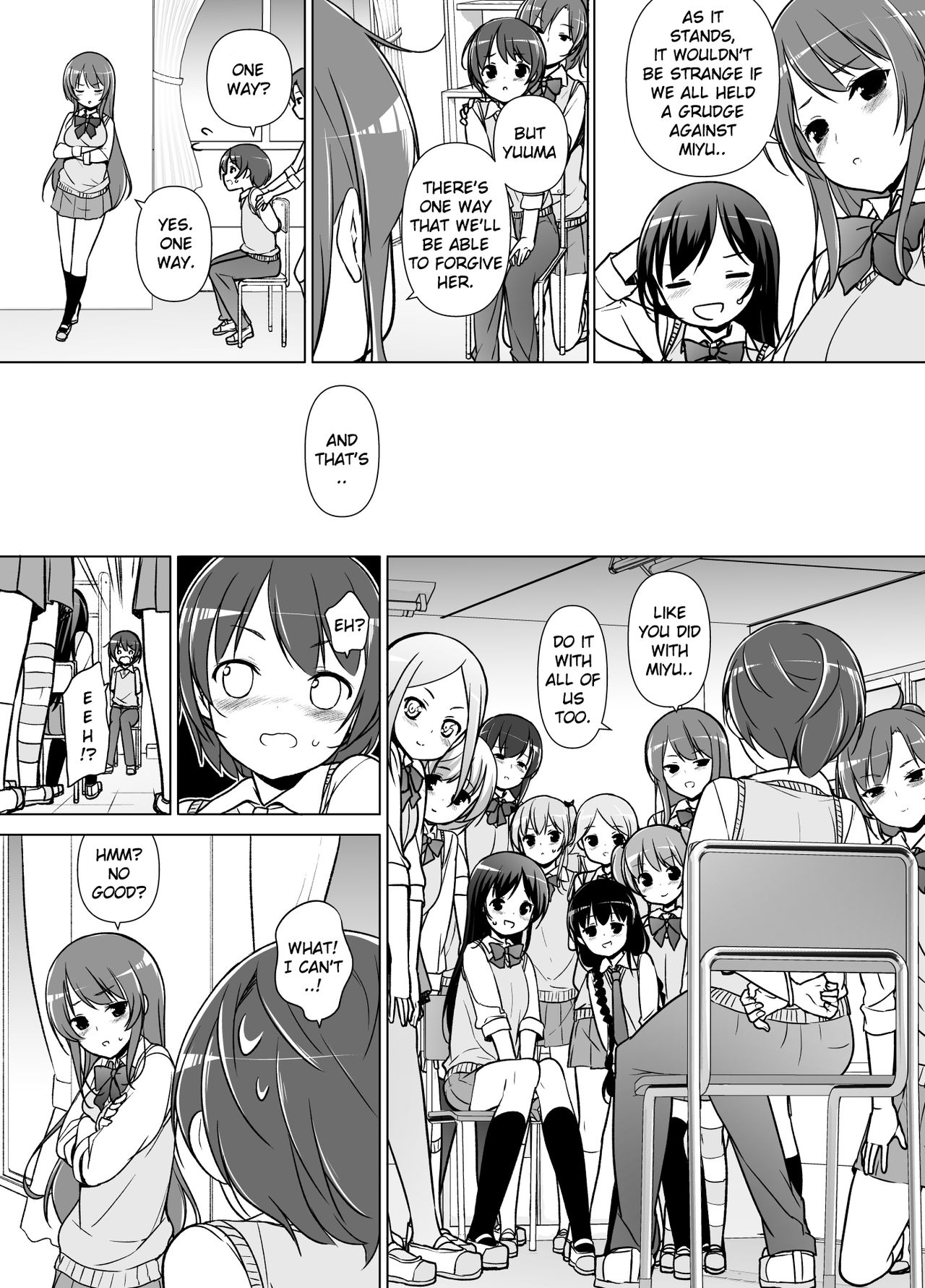[まっさら島 (元虫)] ハーレムten～一人で10人お相手！！[英訳]