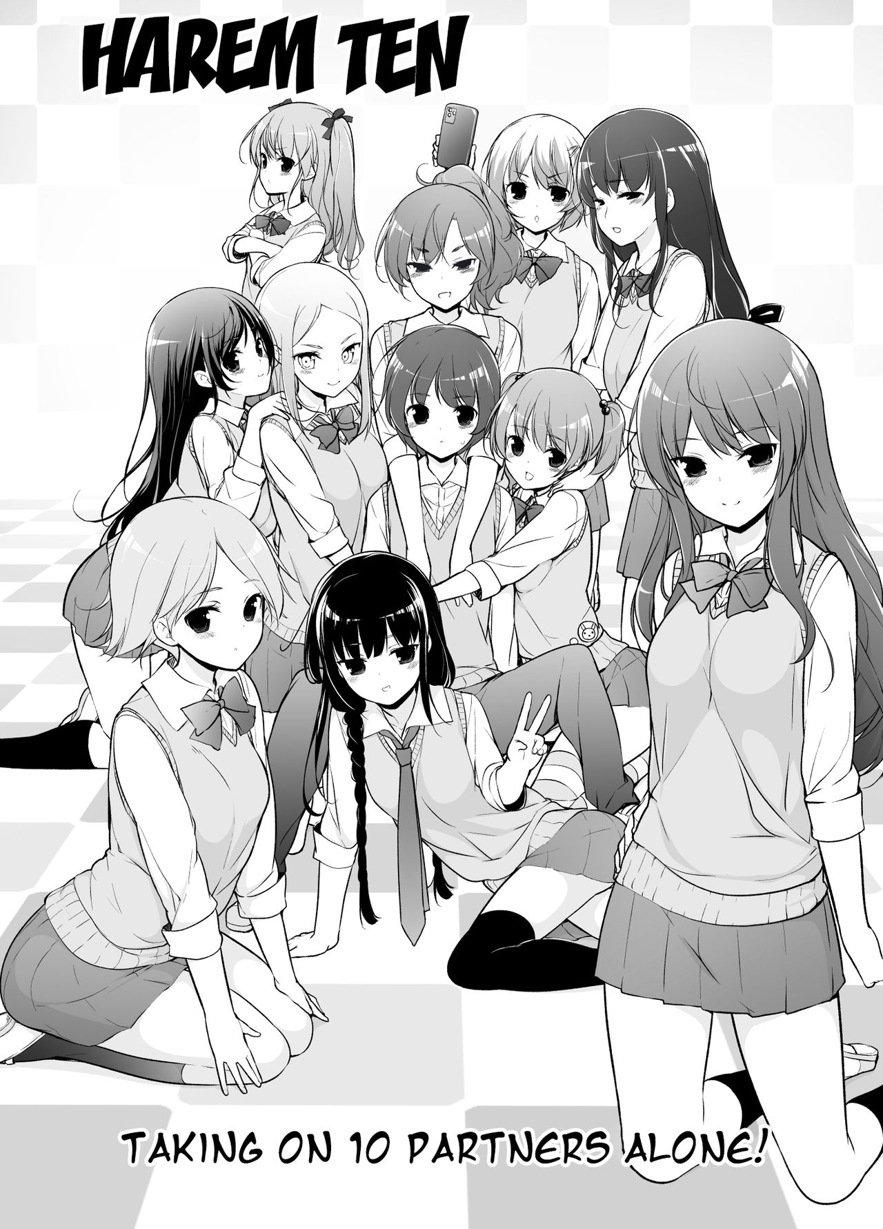 [まっさら島 (元虫)] ハーレムten～一人で10人お相手！！[英訳]