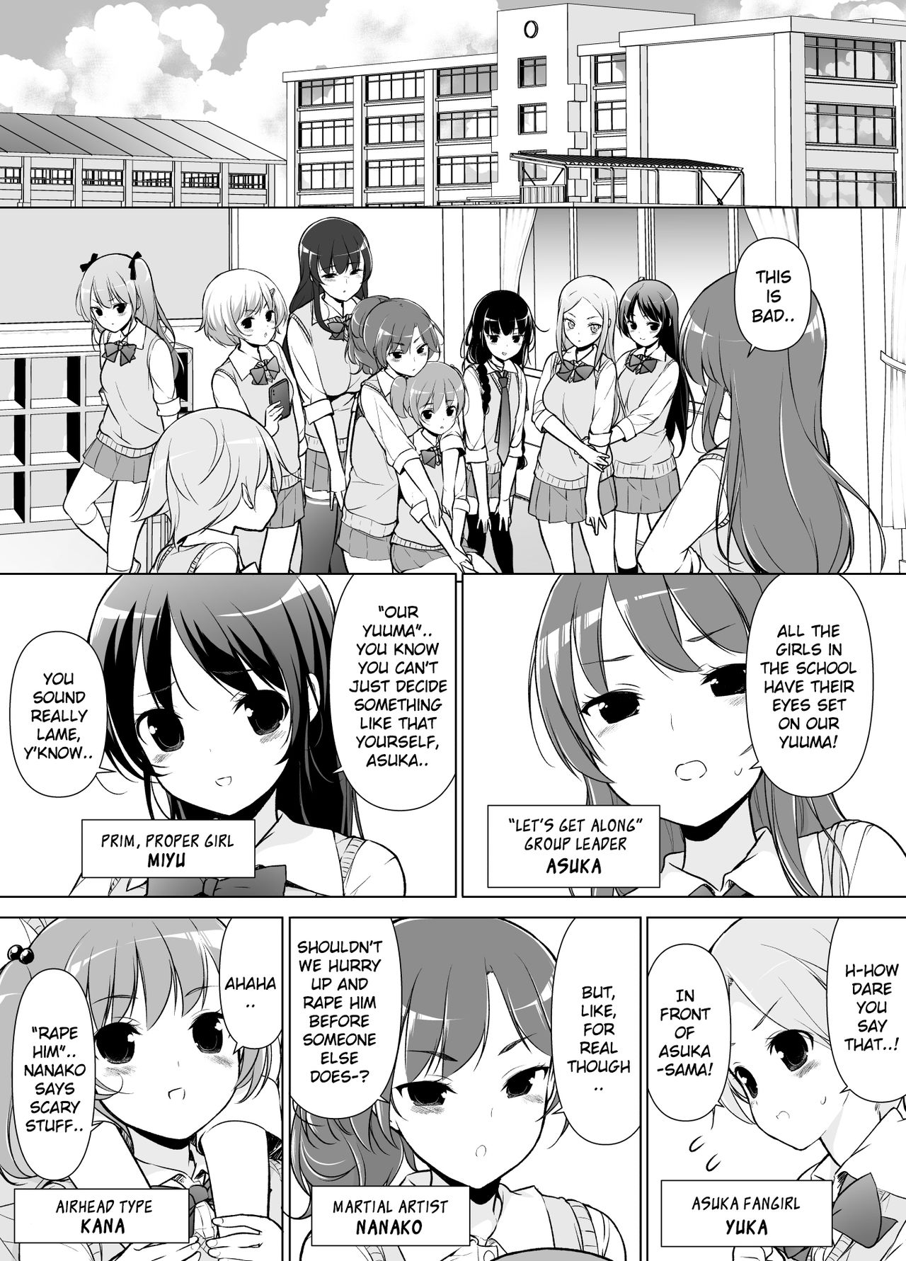 [まっさら島 (元虫)] ハーレムten～一人で10人お相手！！[英訳]