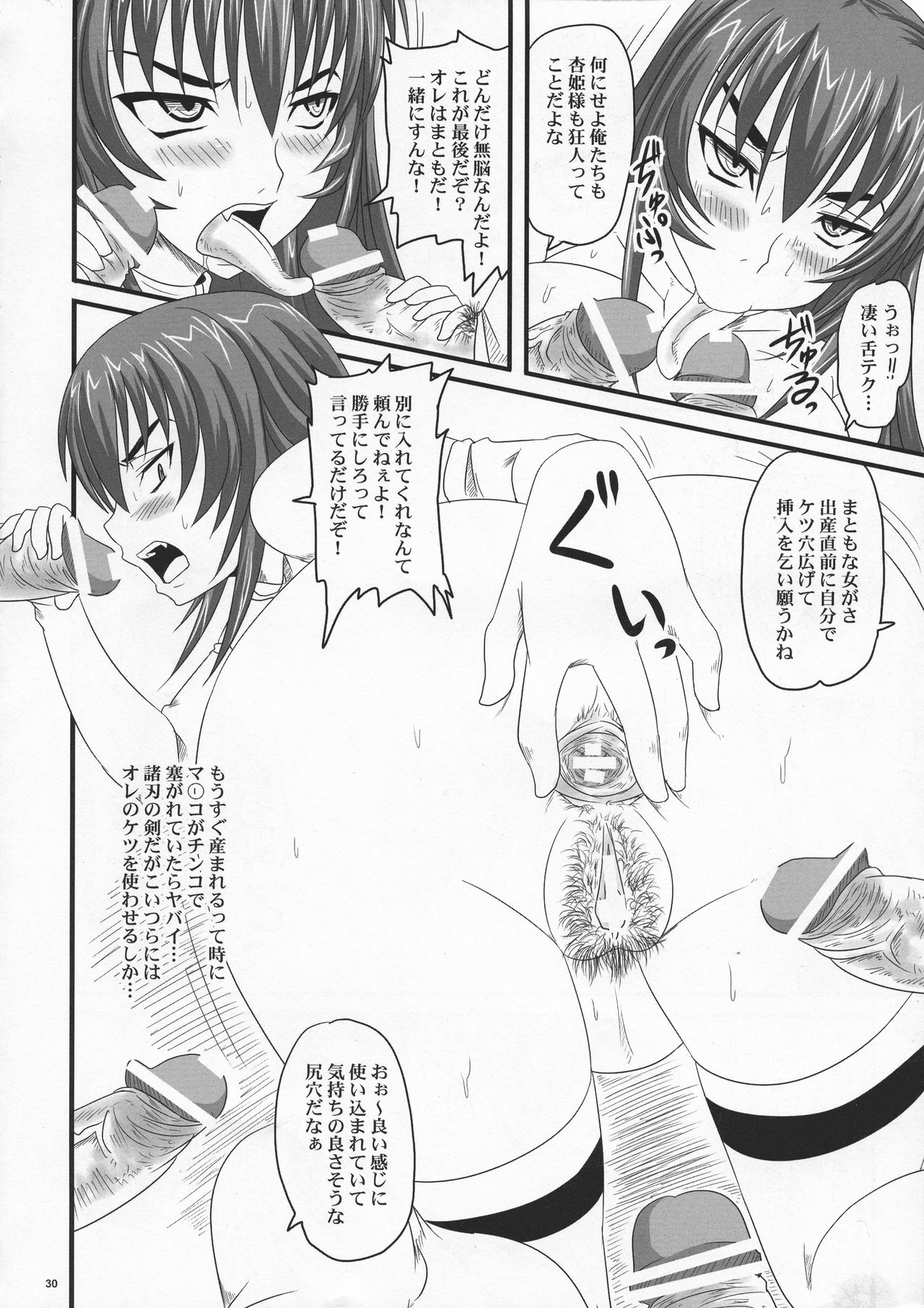 (C77) [のざらし (野晒惺)] ドSな姫は汚される 辱ノ夢