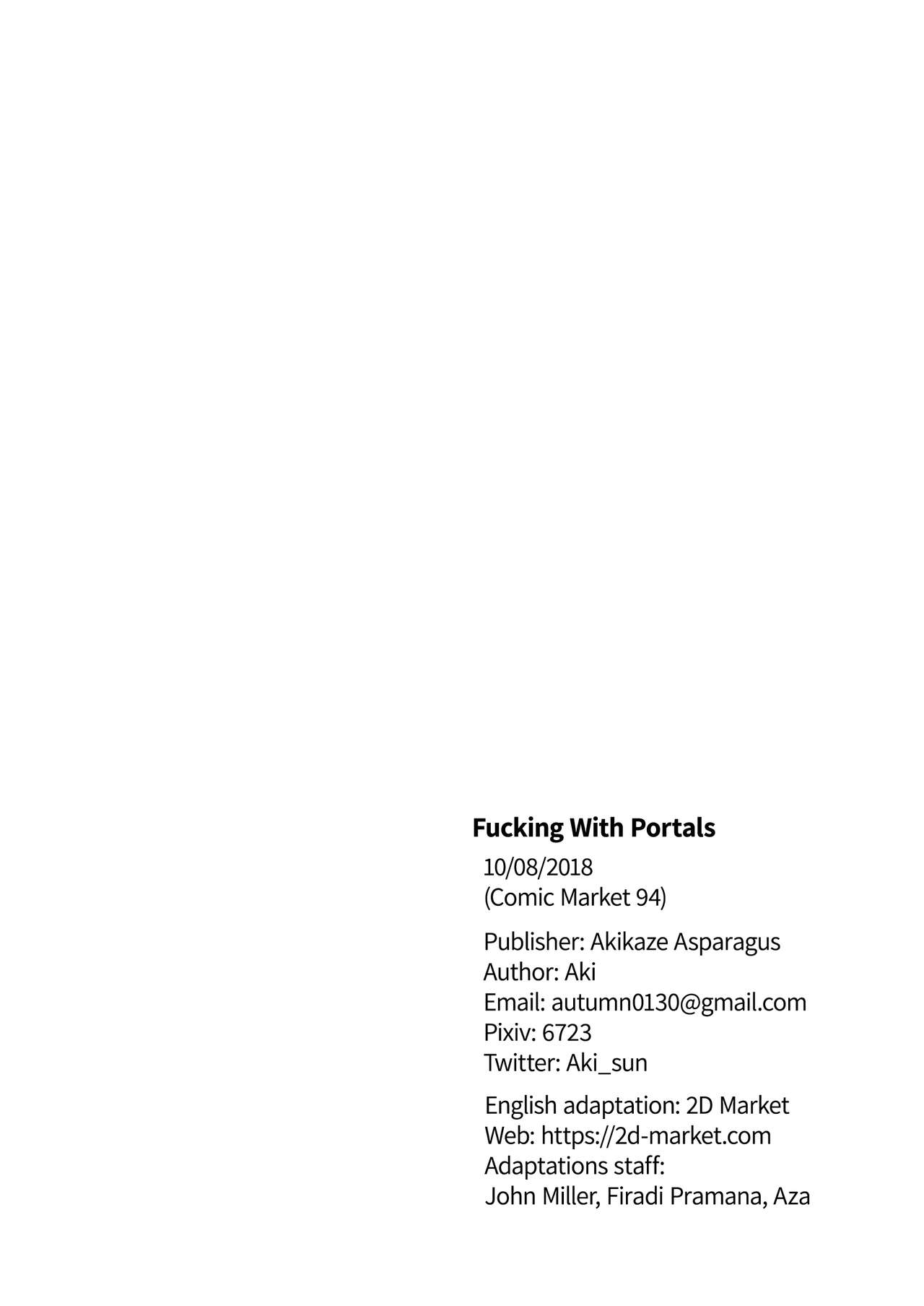 [秋風アスパラガス (秋)] スキマハメ (東方Project) [英訳] [無修正] [DL版]