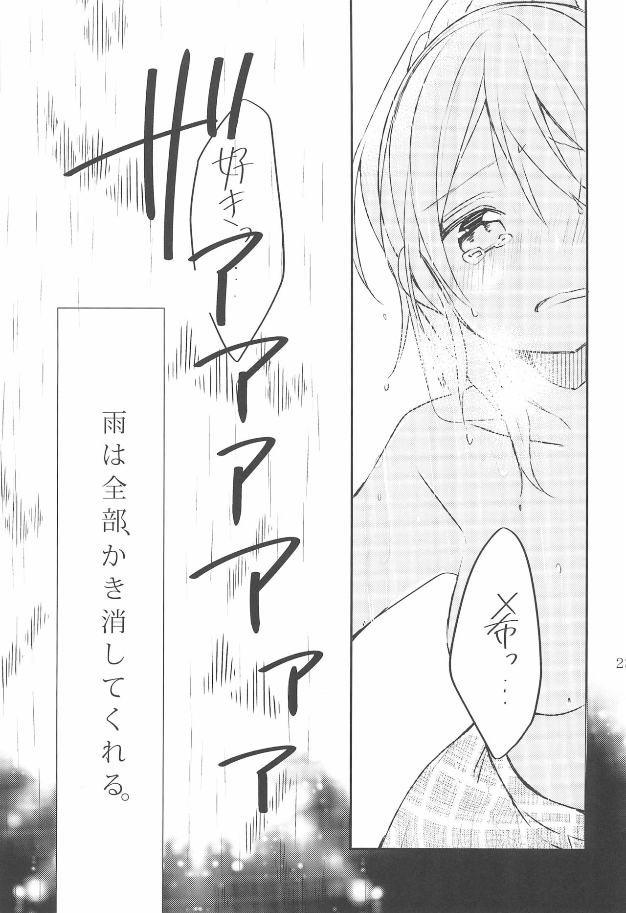 (C86) [蒼井ホログラム (めの)] 雨音、どうか響いて。 (ラブライブ!)