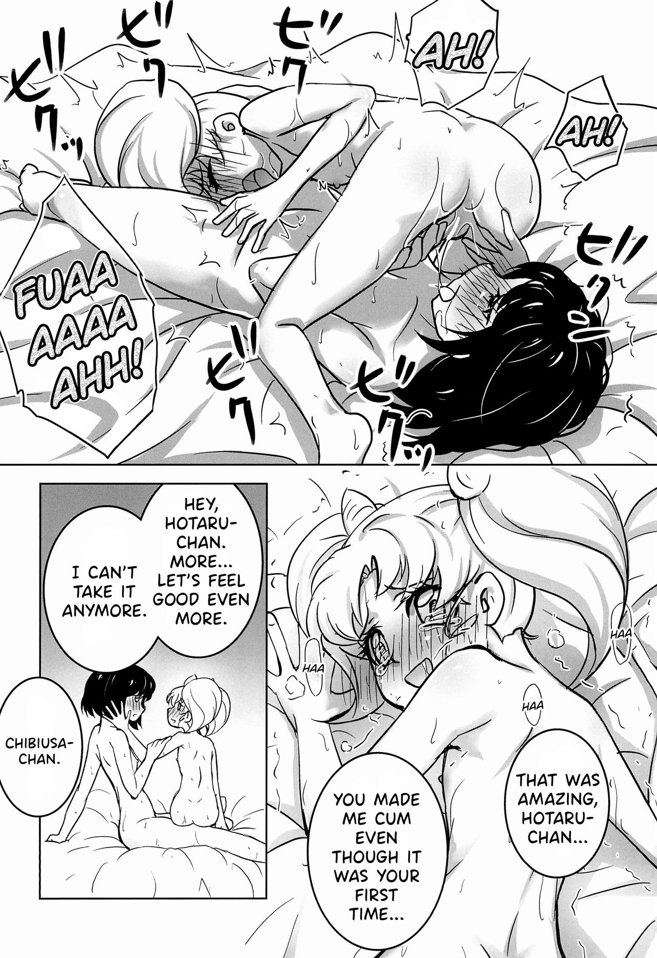 (C86) [あいの倉 (タカハギケモノ)] ほたるとちびうさのはじめてのないしょ (セーラームーン) [英訳]