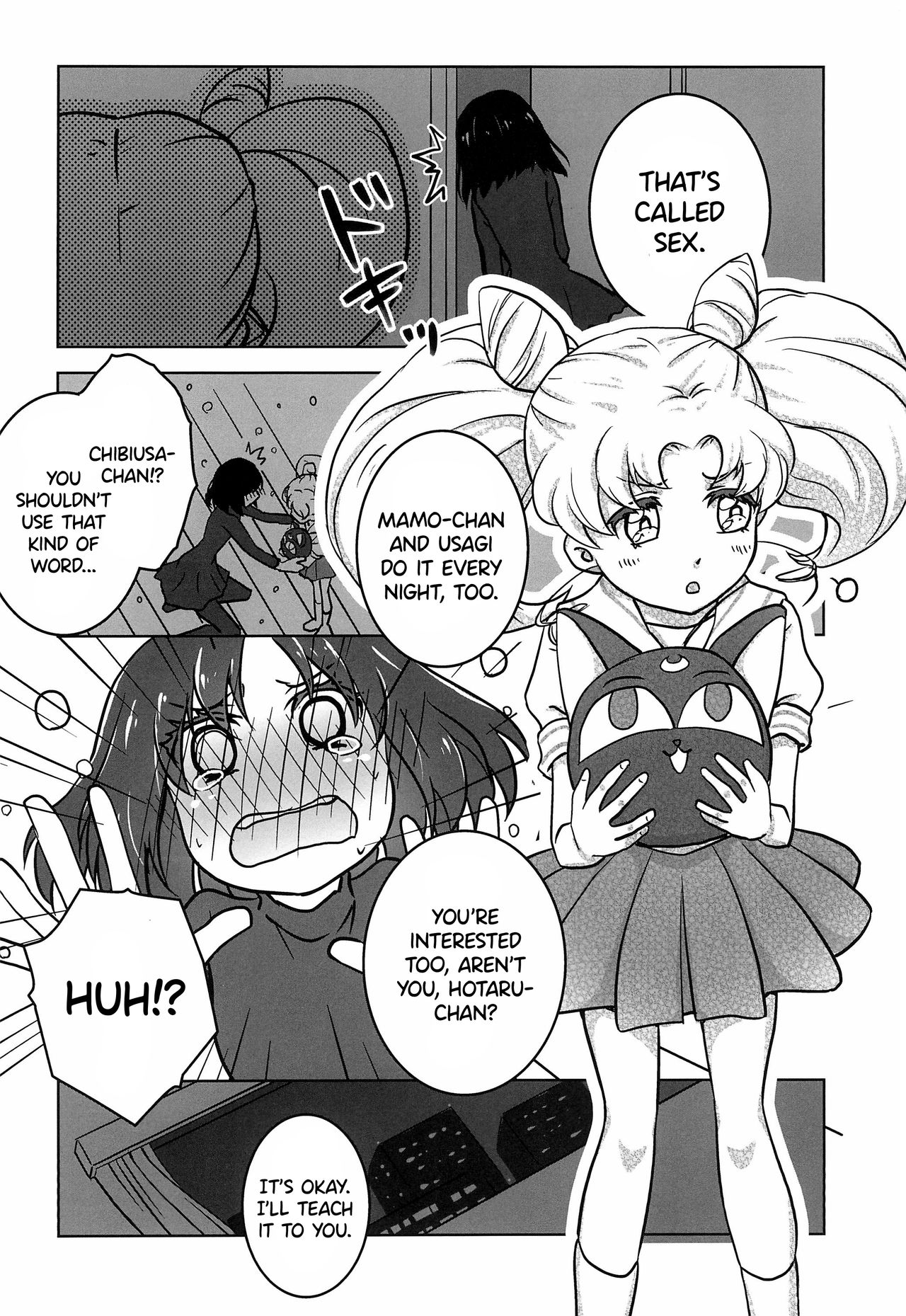 (C86) [あいの倉 (タカハギケモノ)] ほたるとちびうさのはじめてのないしょ (セーラームーン) [英訳]