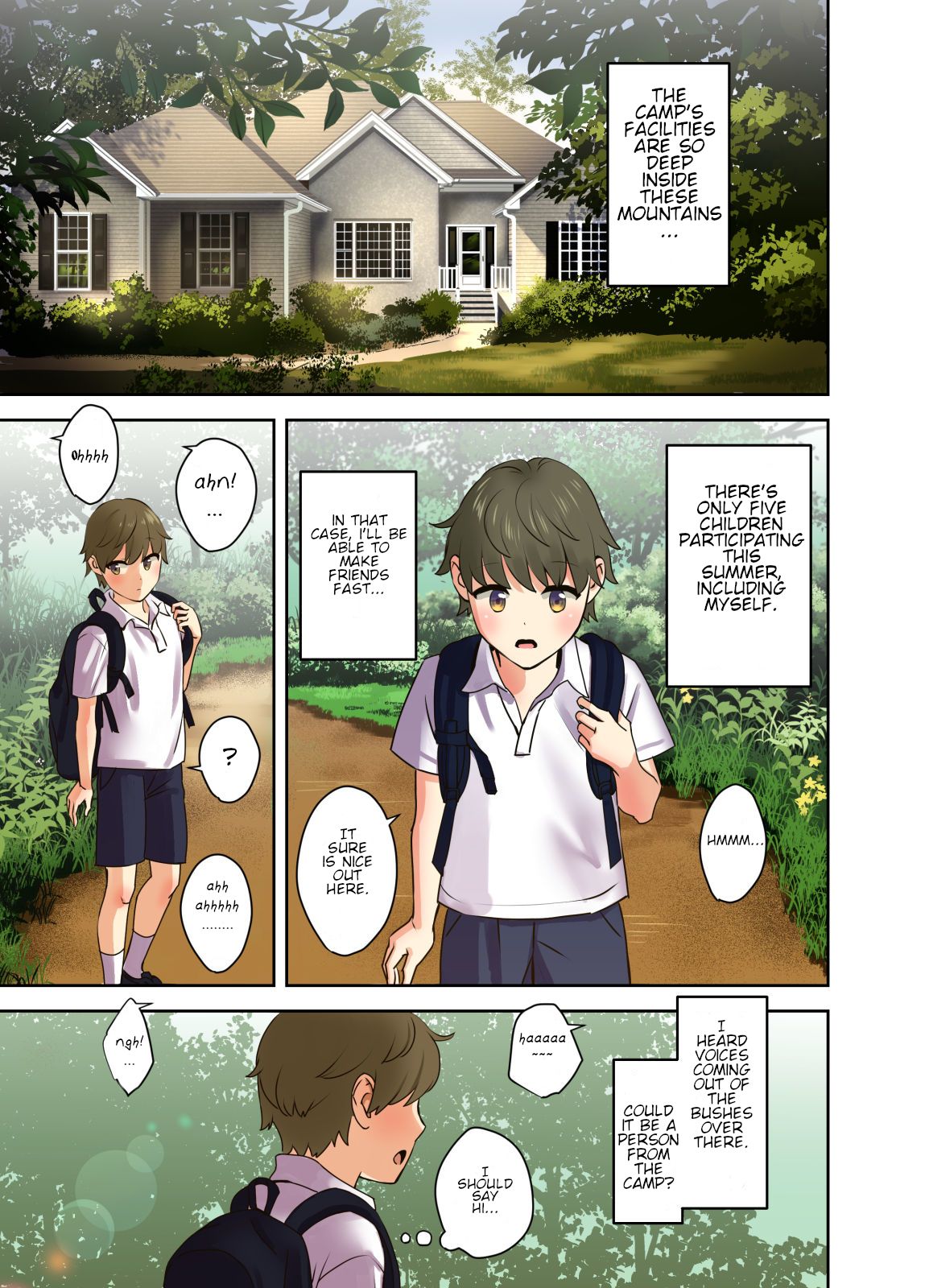 [大島あき] えっちなお姉さんと体力作り合宿をする話。 [英訳]