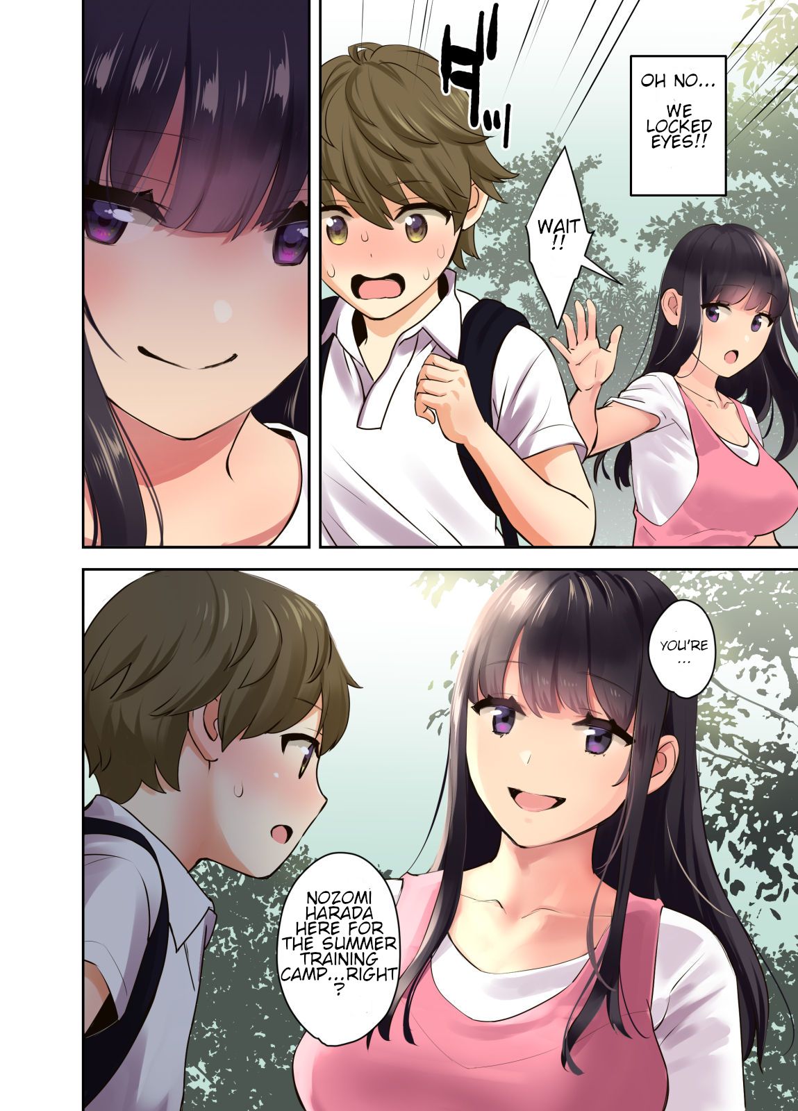 [大島あき] えっちなお姉さんと体力作り合宿をする話。 [英訳]