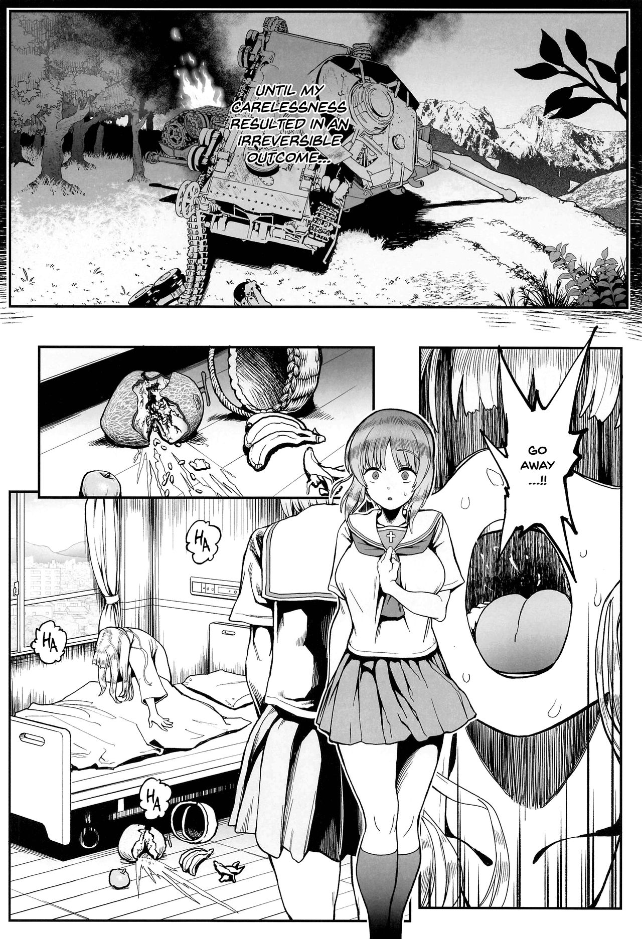 [からあげ市場 (あぶり)] 気分転姦 (ガールズ&パンツァー) [英訳]