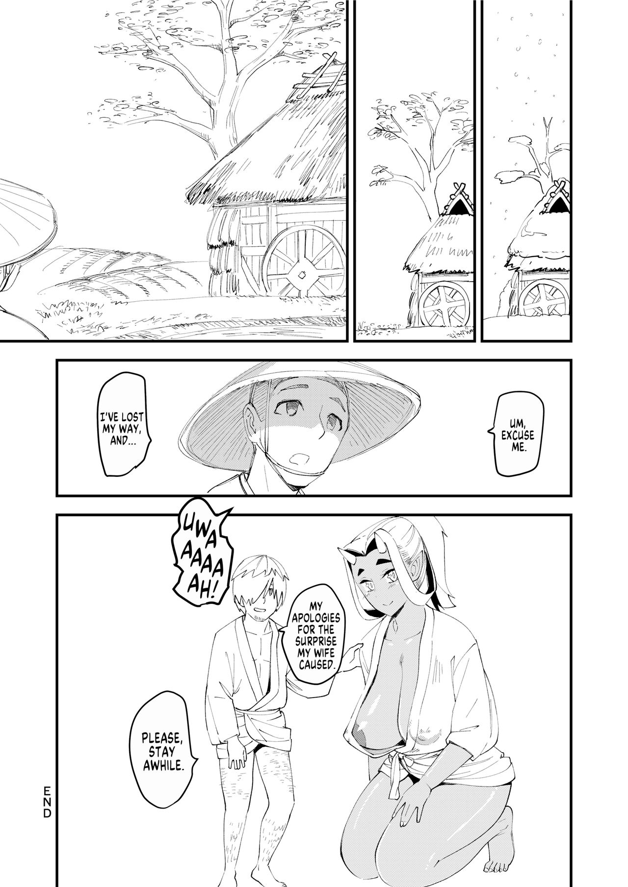 [ハイパーピンチ (clover)] 鬼娘と旅人 [英訳] [無修正] [DL版]