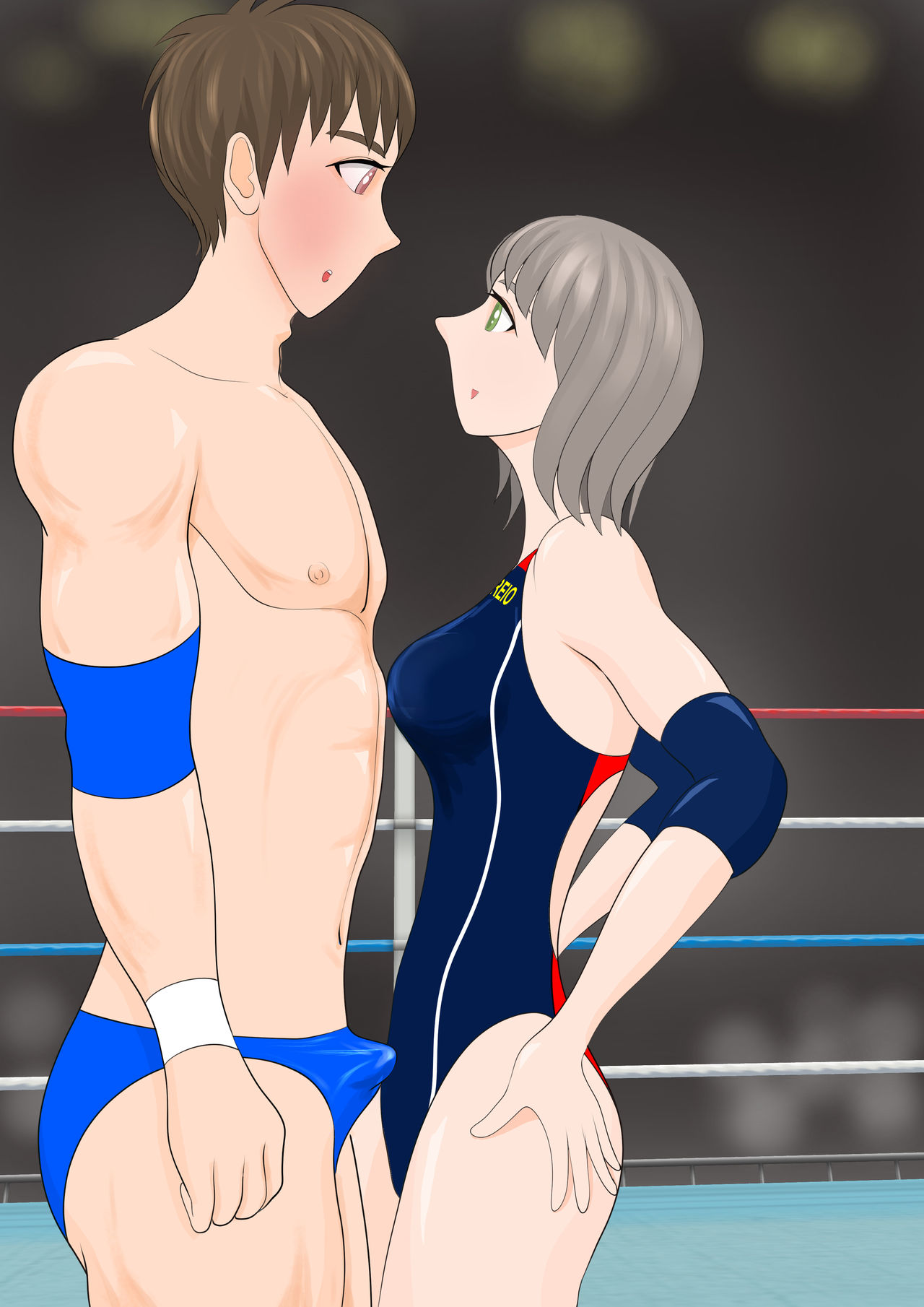 [ジュン] 逆リョナ高校プロレス部1〜あざとかわいい女子vs純情男子〜