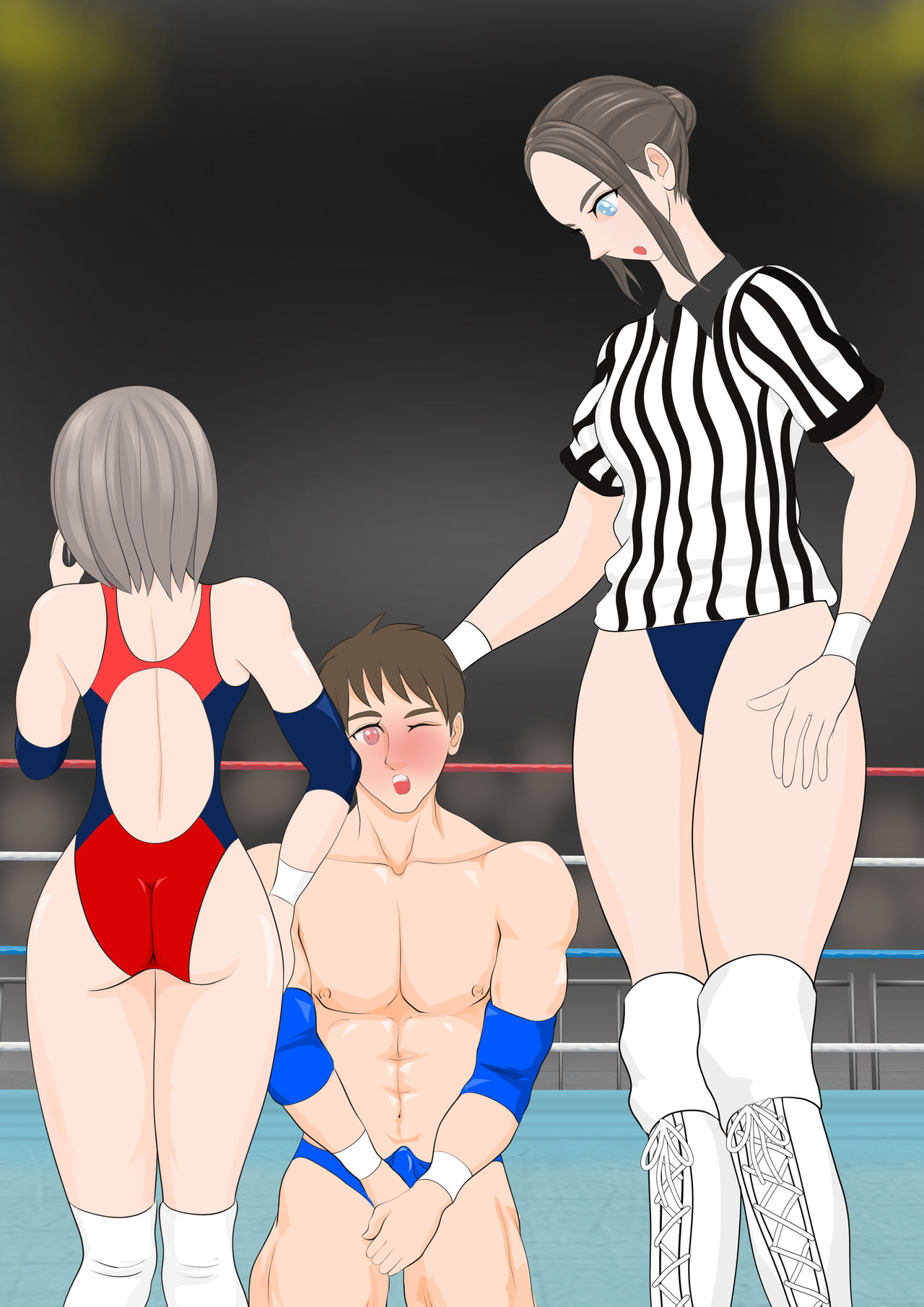 [ジュン] 逆リョナ高校プロレス部1〜あざとかわいい女子vs純情男子〜