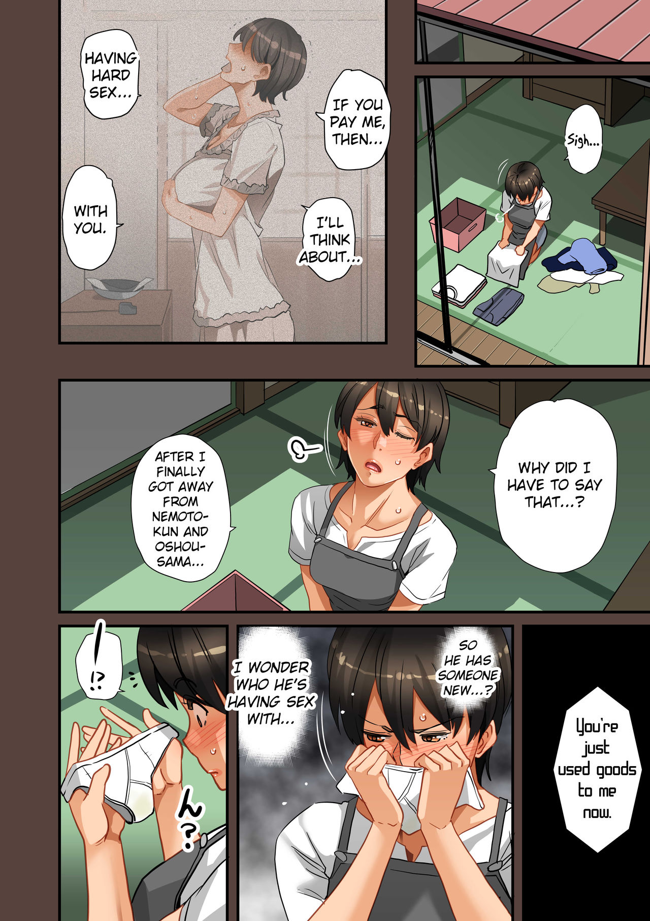 [華フック] 全員失格・母親のメス豚セックス調教記録 [英訳]