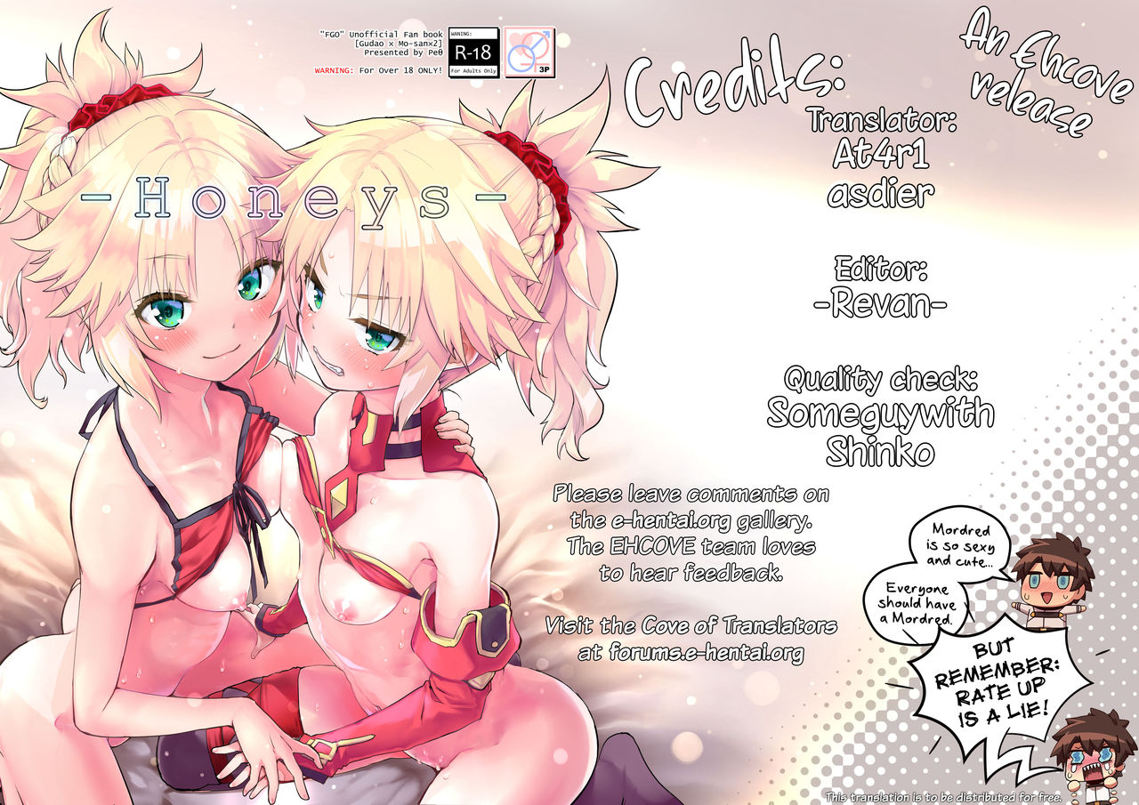 [Peθ (もず)] Honeys (Fate/Grand Order) [英訳] [DL版]