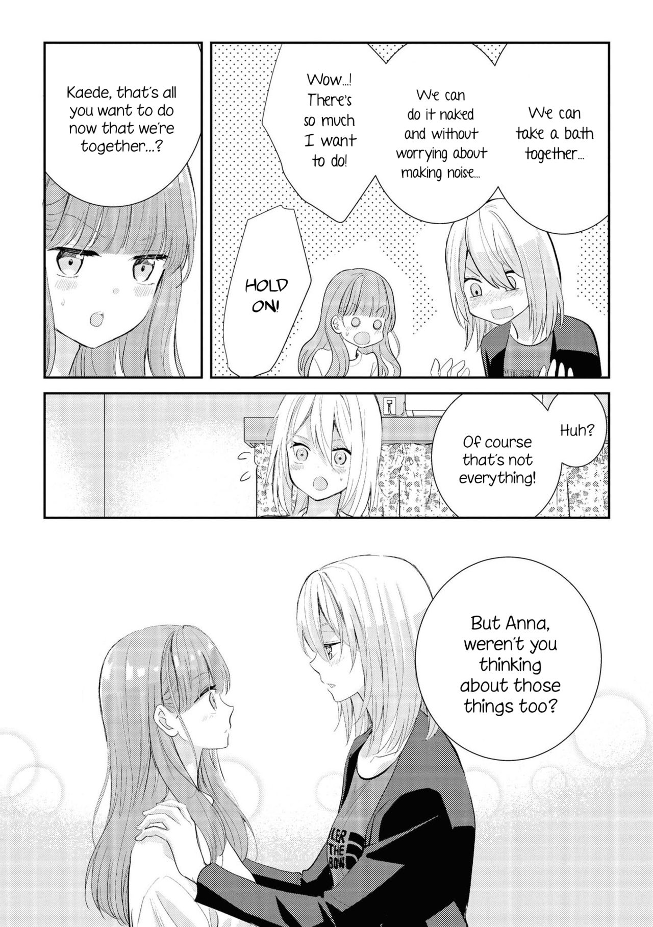 [コダマナオコ] はじめてのどうせいせいかつ (いちゃらぶしかない百合アンソロジーコミック2) [英訳] [DL版]