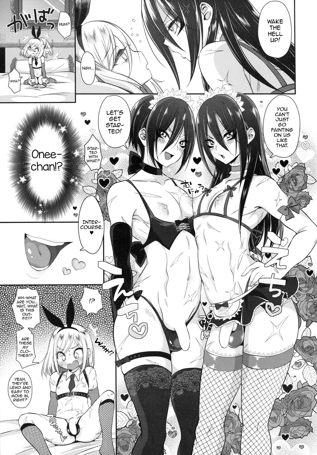 (ふたけっと15.5) [Bassroom (ながのりら)] おねえちゃん♂には敵わないっ ワンパンマン (ワンパンマン) [英訳]