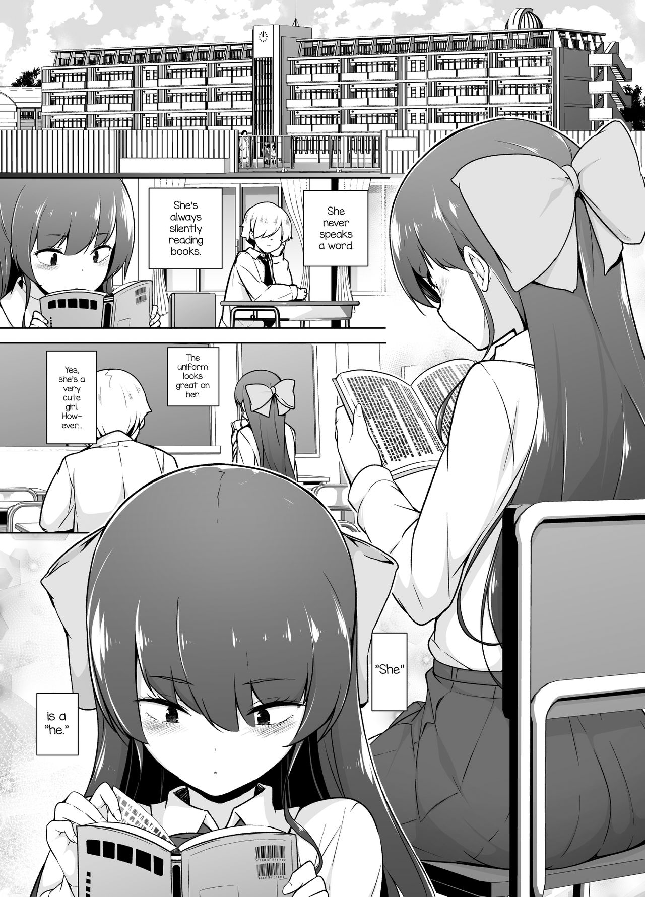 [ゆるやか島] 寡黙で無口な女装っ子 [英訳]