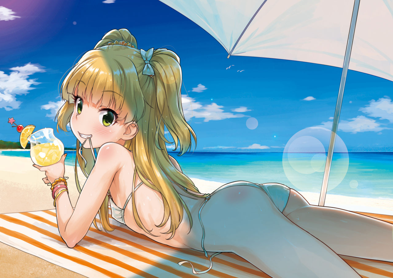 [青空少女 (白根戴斗)] りかと海で♡ (アイドルマスター シンデレラガールズ) [英訳] [DL版]