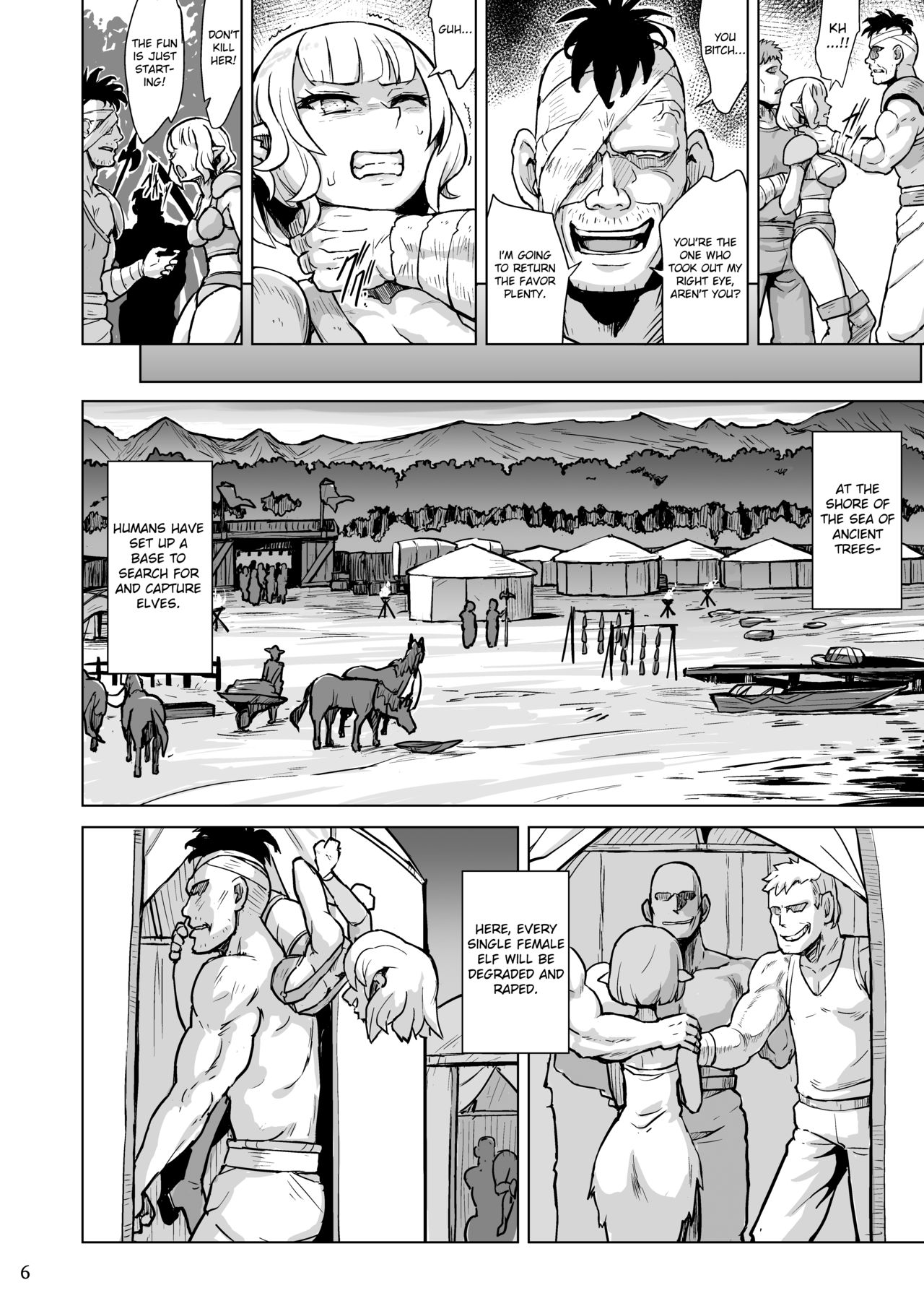 [V-SLASH (夕霧)] 淫欲に狂いしエルフ達の唄 [英訳] [DL版]