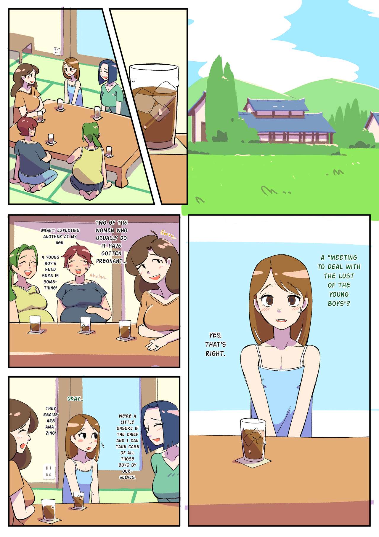 [ぎゅうまぎゅうま (ウマデュラ、ウシキング)] 人妻男の娘と性処理の集い [英訳]