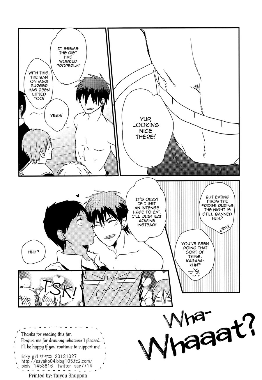 (SPARK8) [Lisky Girl (サヤコ)] いっぱいたべるきみがすき (黒子のバスケ) [英訳]