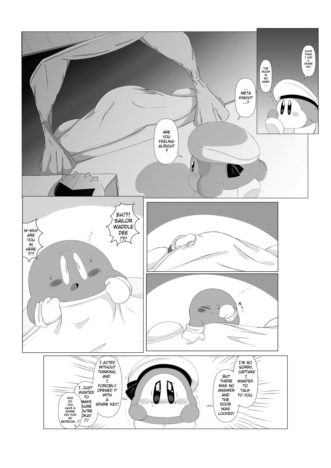 [わいおい] 頑固な騎士の強烈な発情とそれを治す水兵！ (星のカービィ) [英語]