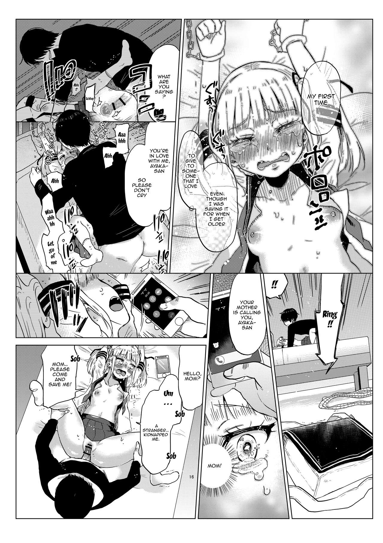 [サークルミツハガネ (めぬ。)] 排卵日のメスガキJC彩華ちゃん～監禁→種付レイプの末路～ [英訳]