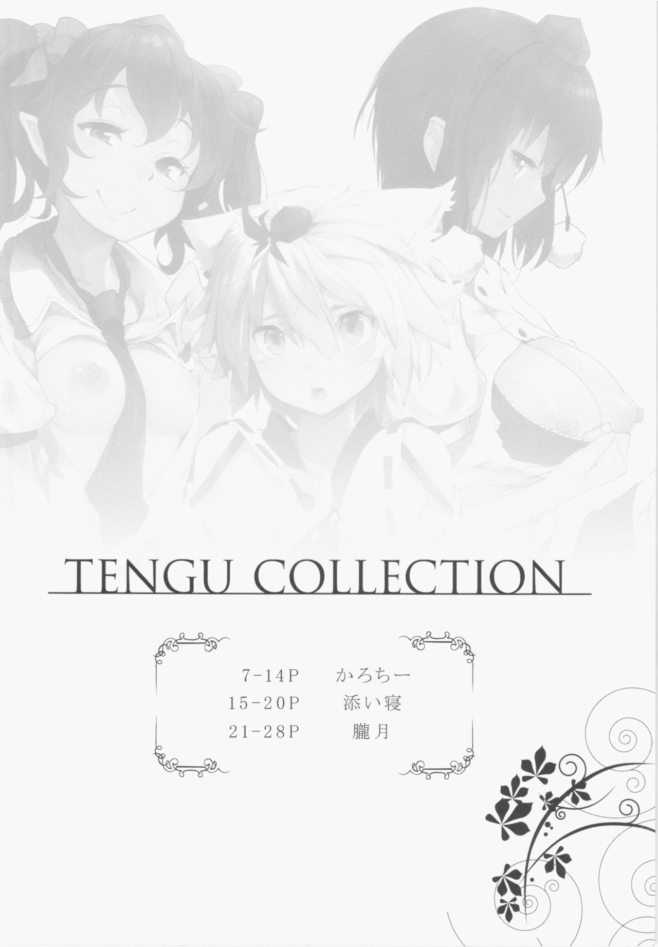 (例大祭12) [えくりぷす、餅屋、はんなま (朧月、かろちー、添い寝)] TENGU COLLECTION (東方Project) [中国翻訳]