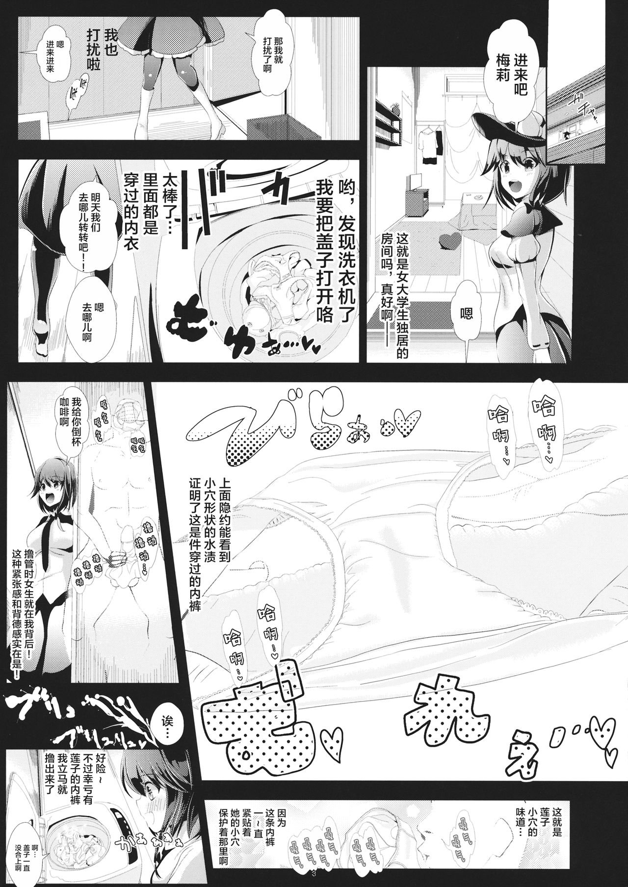 (名華祭8) [背徳漢 (背徳漢)] 東方透明人間 2 侵入蓮子んち (東方Project) [中国翻訳]