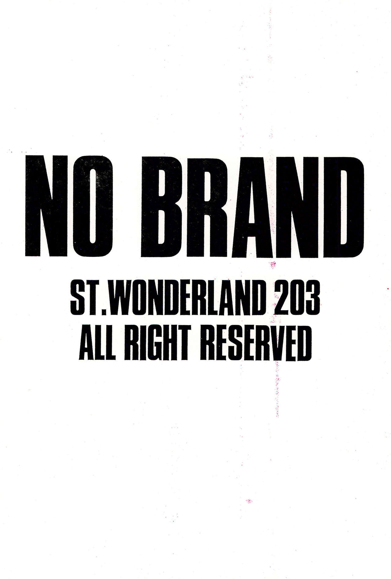 (C45) [STUDIO ST. WONDERLAND 203 (文月晃)] NO BRAND