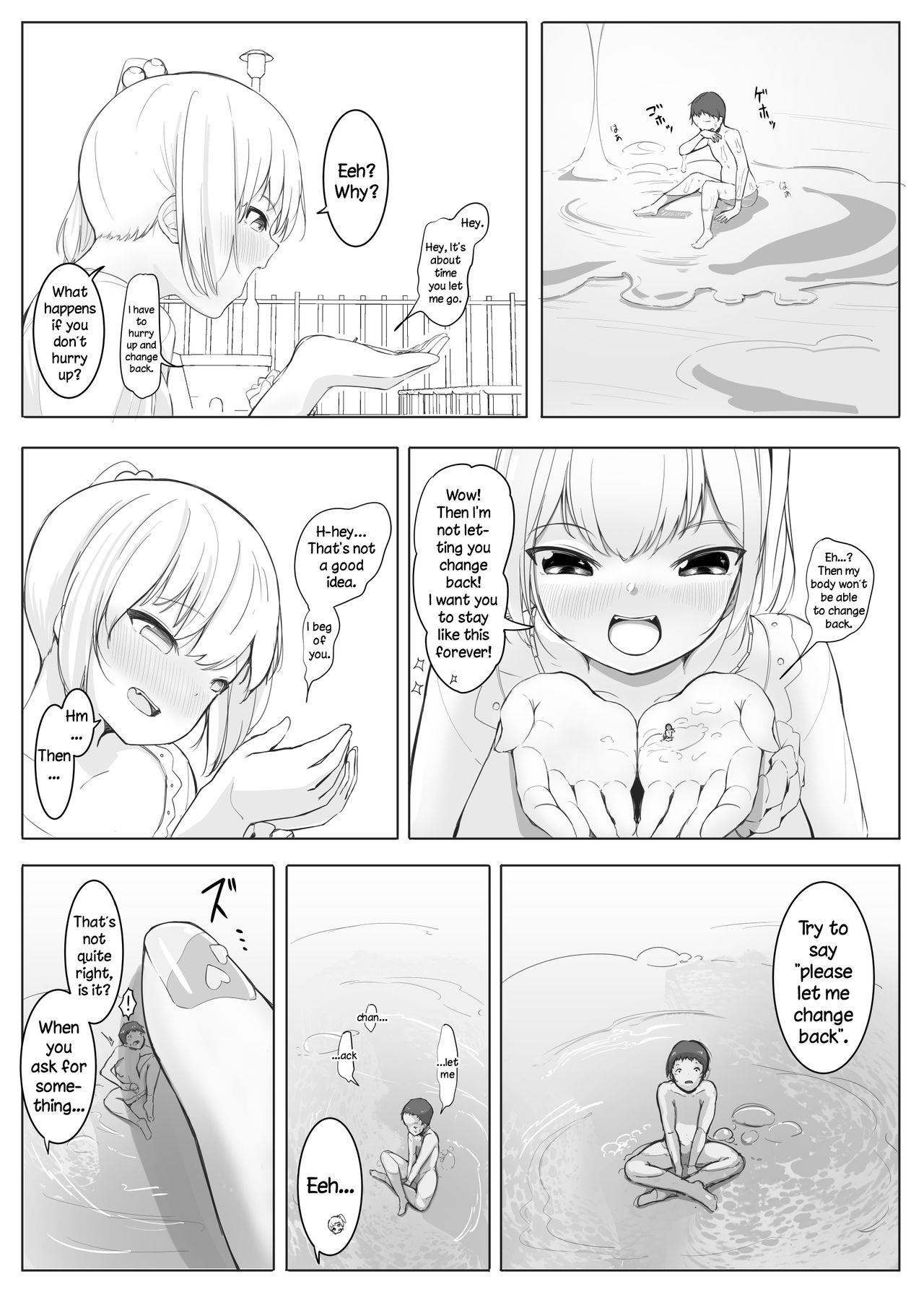 [まるしゃも] 小さくなって女の子に わからせられる [英訳]