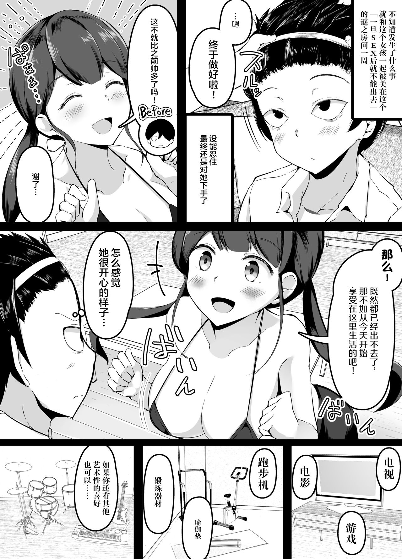 [こらんだむ] セッ〇スをしたら出られなくなる部屋 [中国翻訳]