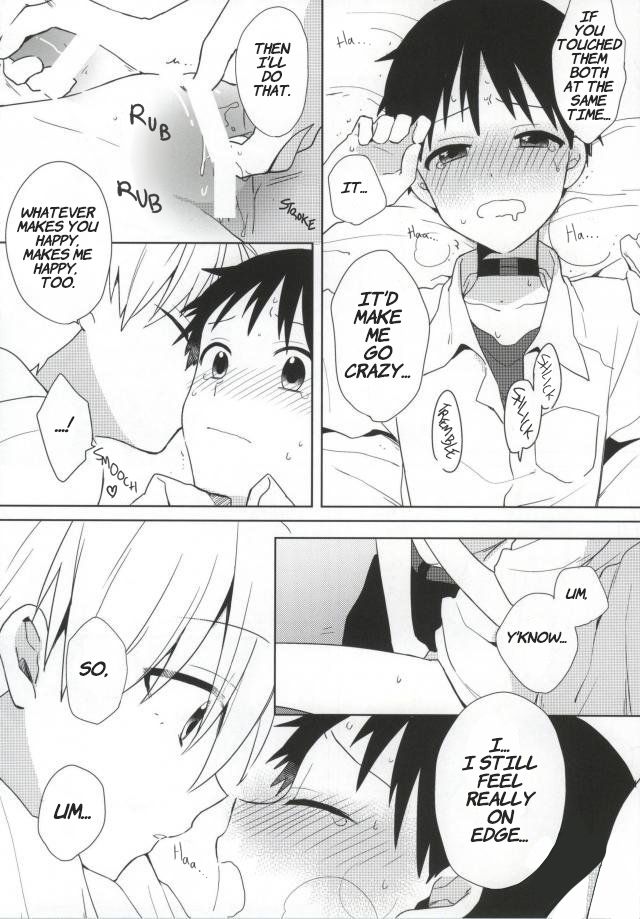 (C87) [こねこ組、ニコマーチ (ぽろん、プリコ)] シンジくんがふたなりになっちゃう本 (新世紀エヴァンゲリオン) [英訳]