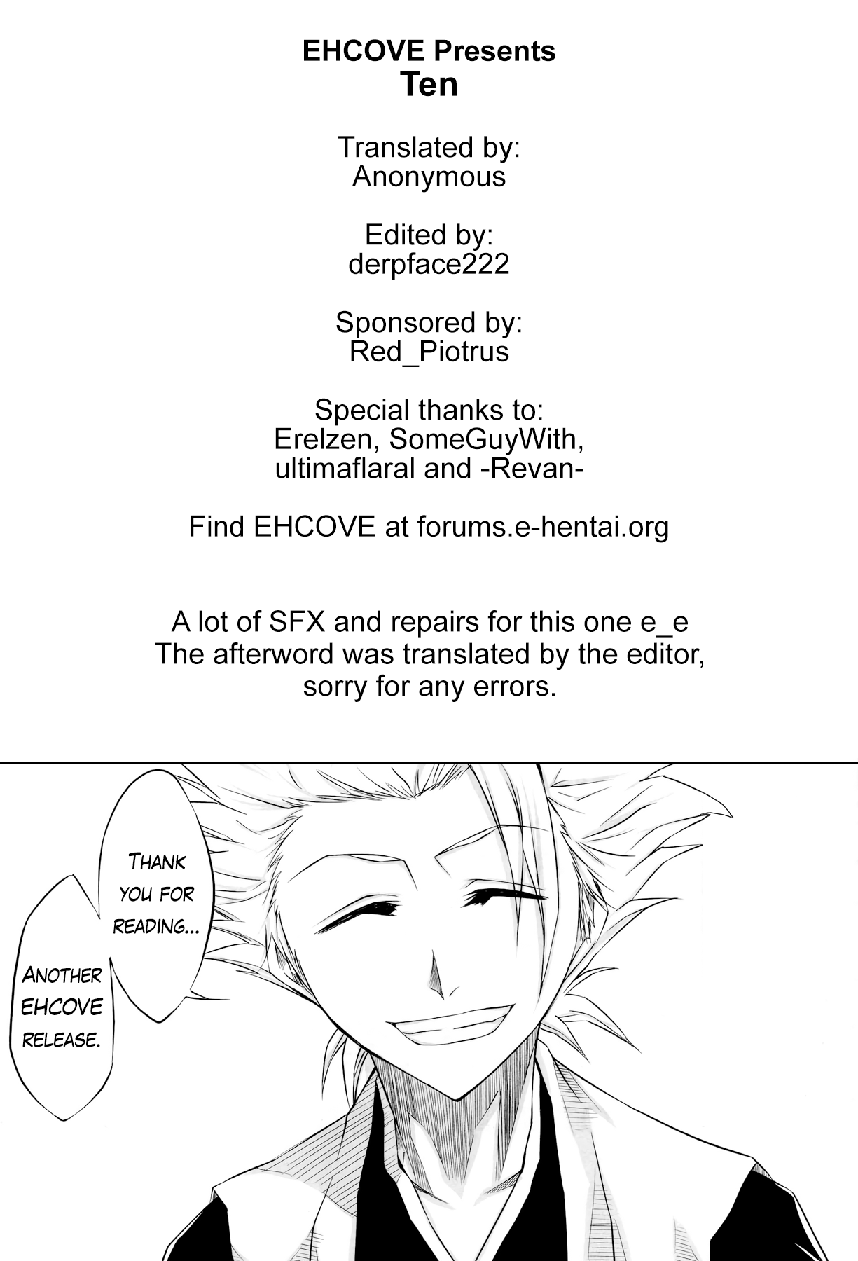 (サンクリ39) [ヘタの横好き (ドゥンガ)] 十 (ブリーチ) [英訳]