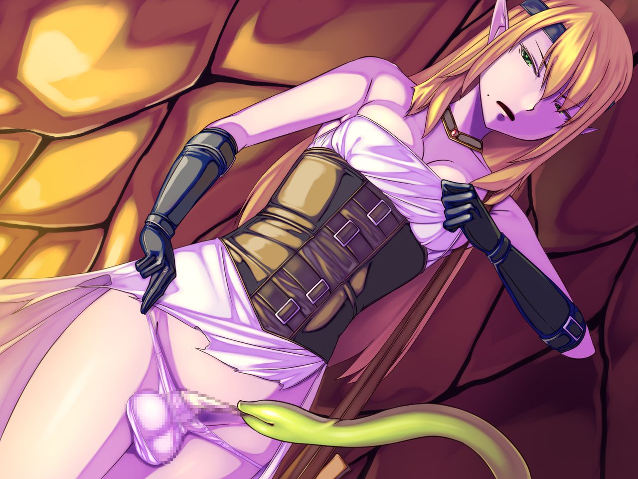 [彷徨の彼方 (りょまる)] 触手によるふたなり女剣士のペニス事情