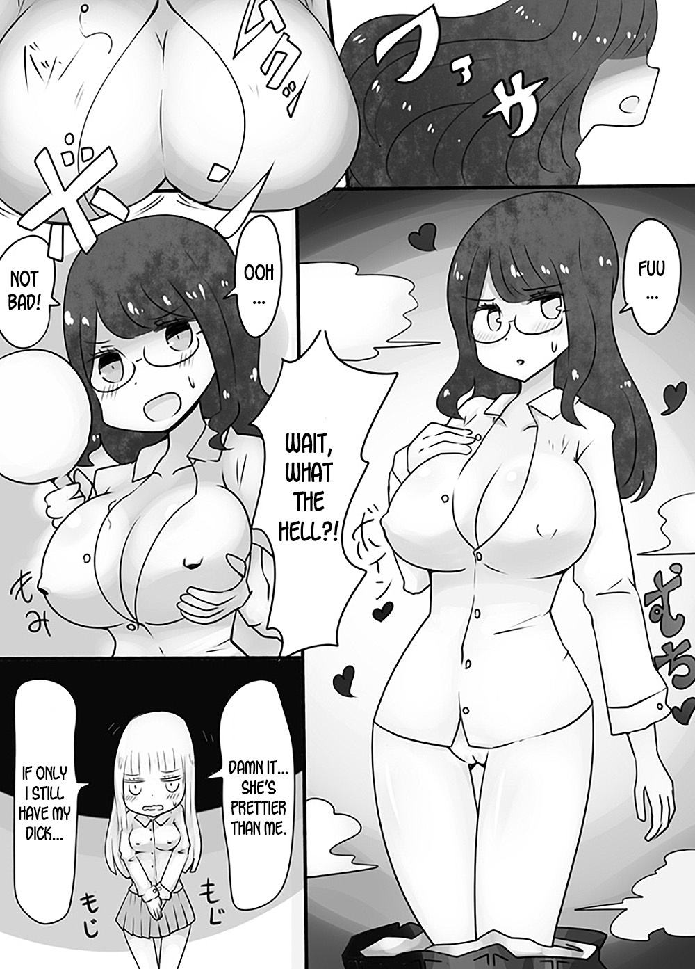 [むらさきにゃんこバー (ヴァエ)] 白髪の男子高校生が悪友にハメられて怪しい薬を飲まされたら女体化してしまったけれどなしくずし的にSEXする雰囲気になっている。 [英訳]